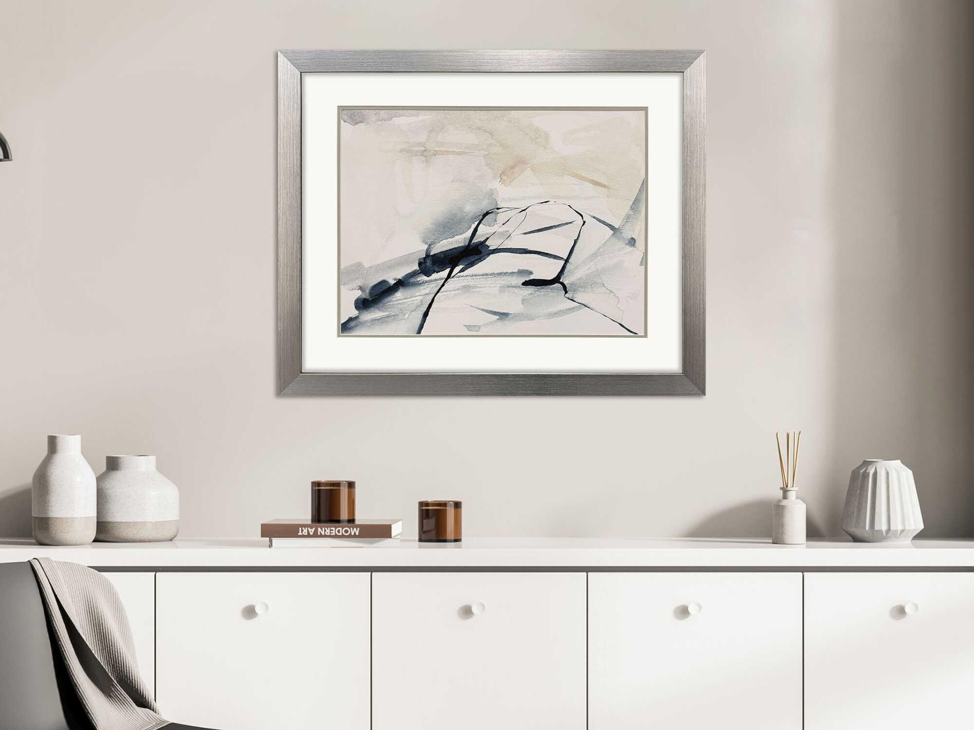 Paragon Abstract Indigo Markings-III Wall Art