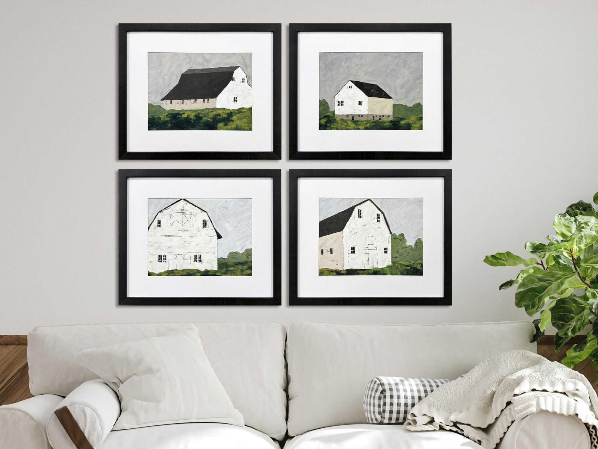 Paragon Scenic Rural Escape Wall Art Set of 4