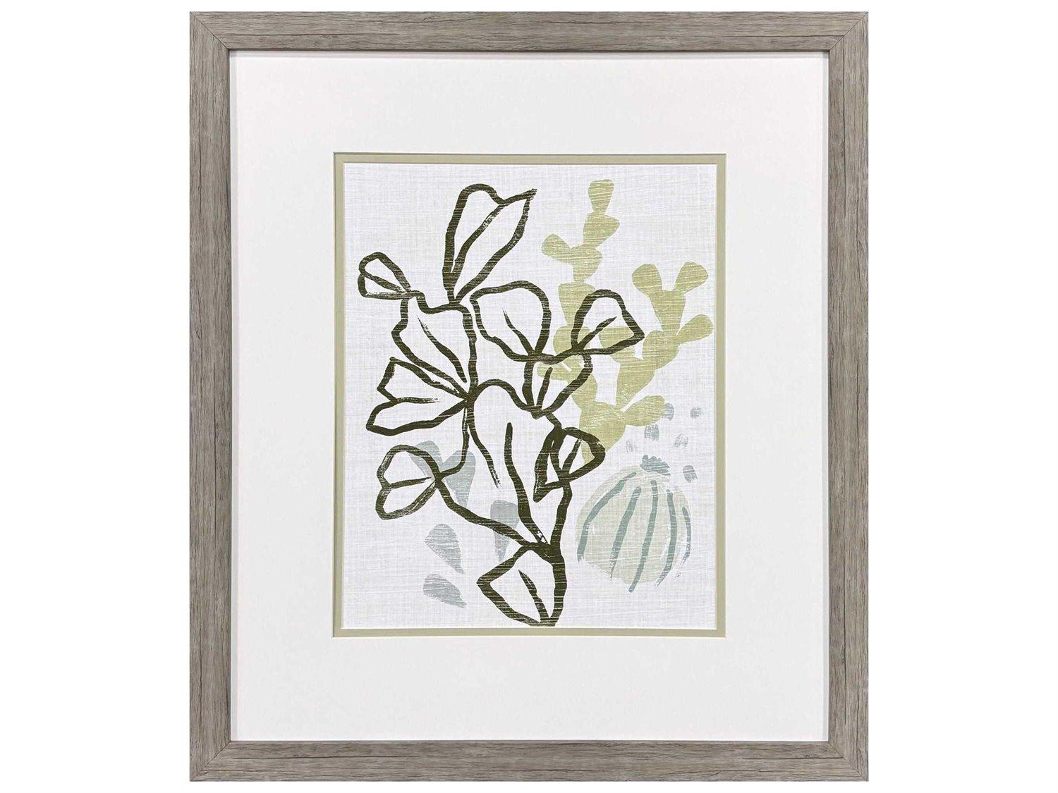 Paragon Waterside Coral Blockprint-IV Wall Art