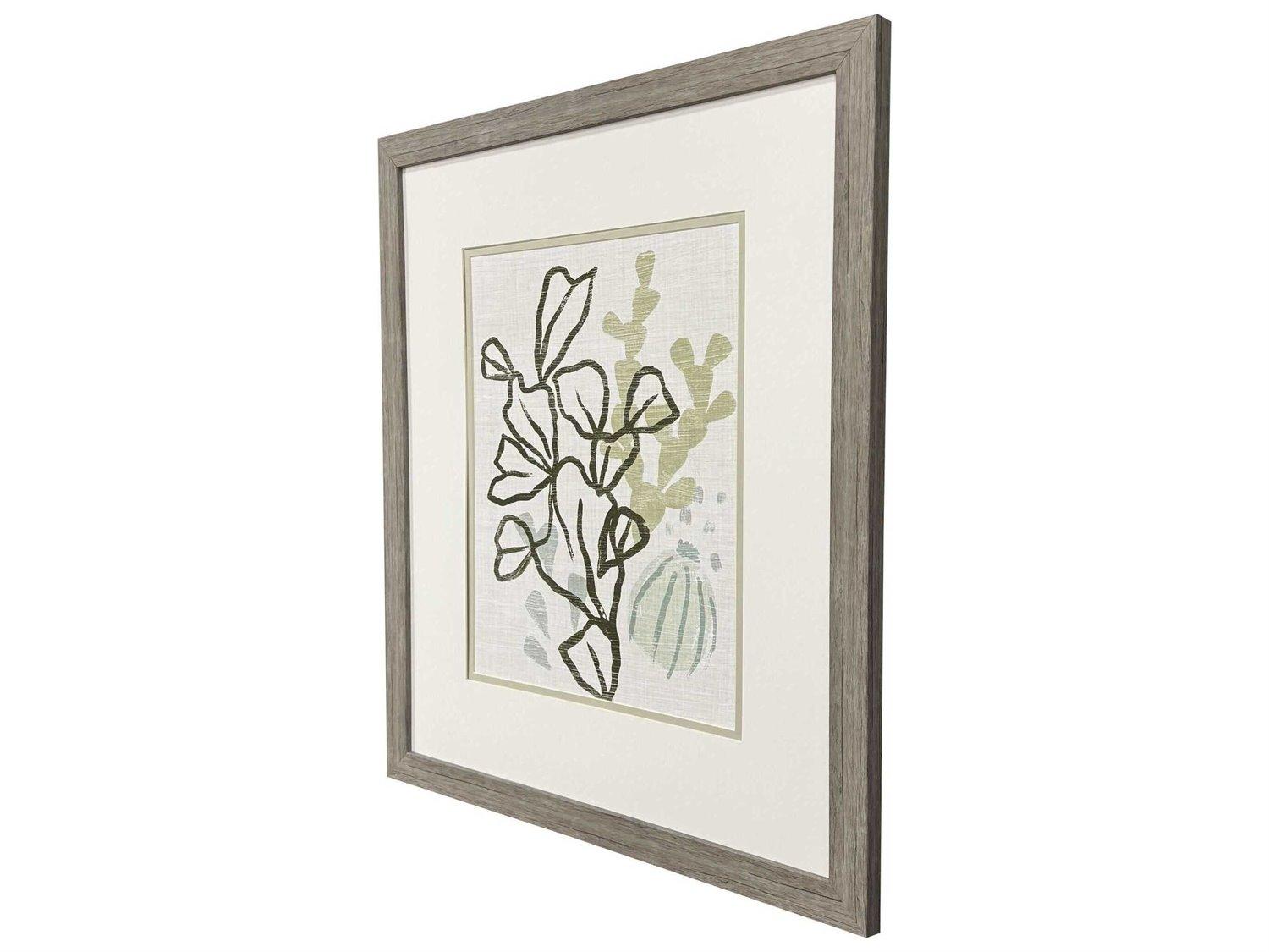 Paragon Waterside Coral Blockprint-IV Wall Art