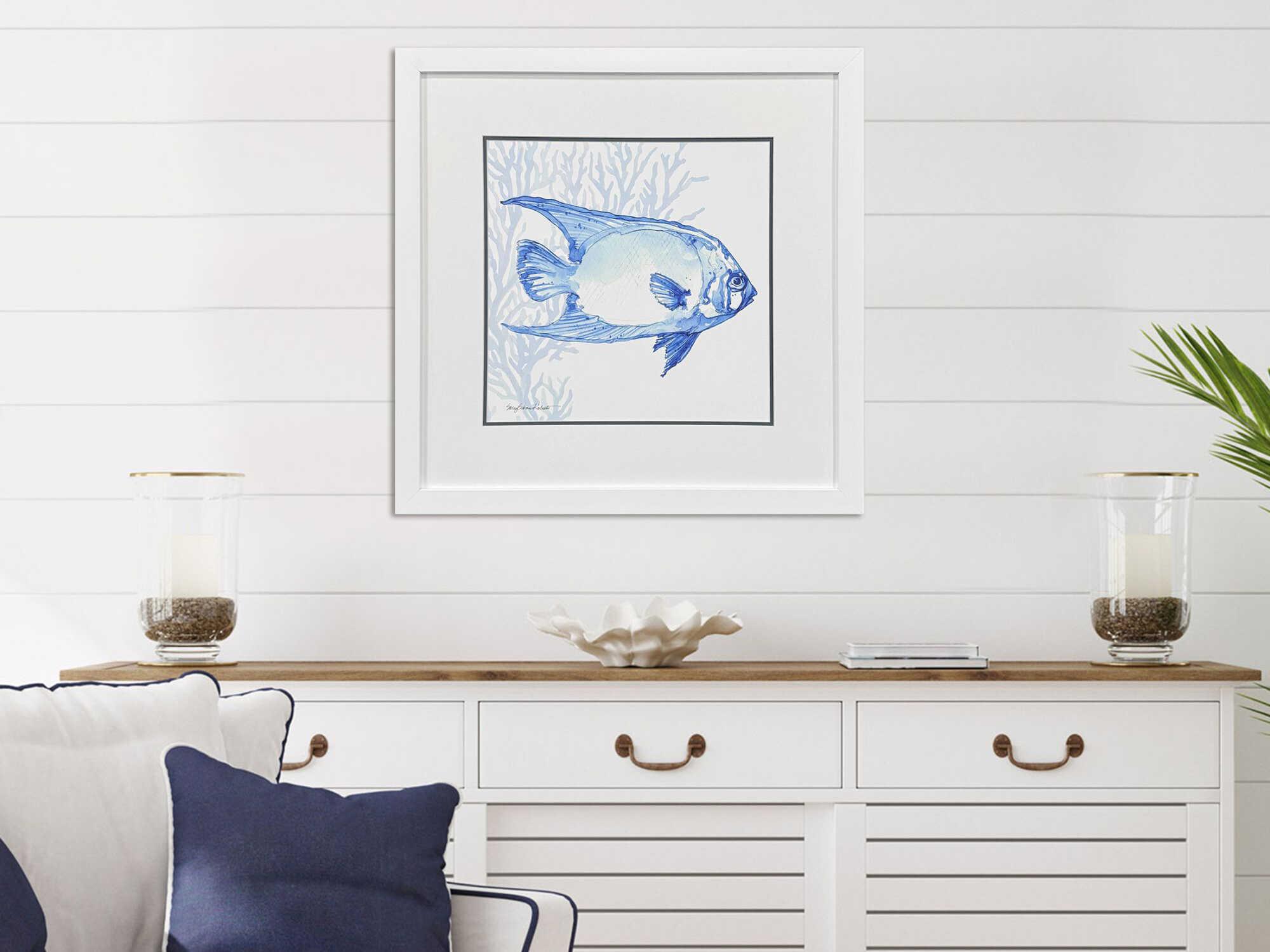 Paragon Animals Indigo Ocean Fish Wall Art