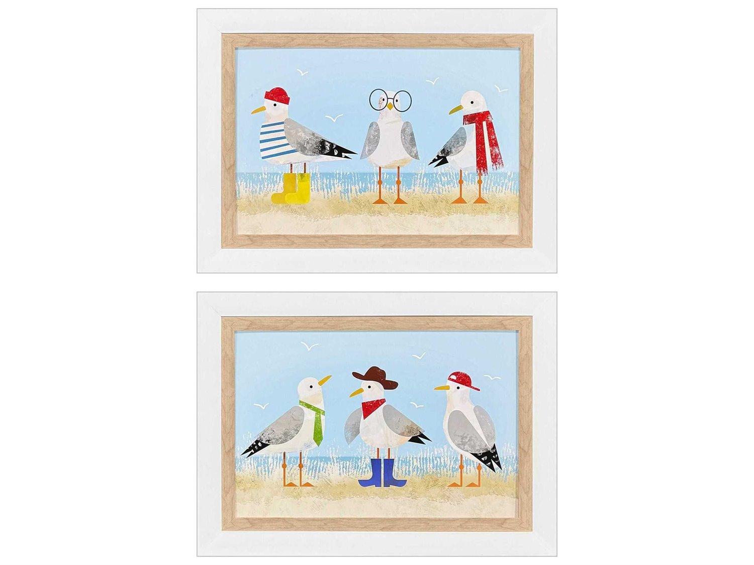 Paragon Animals Sassy Seagull Wall Art Set of 2