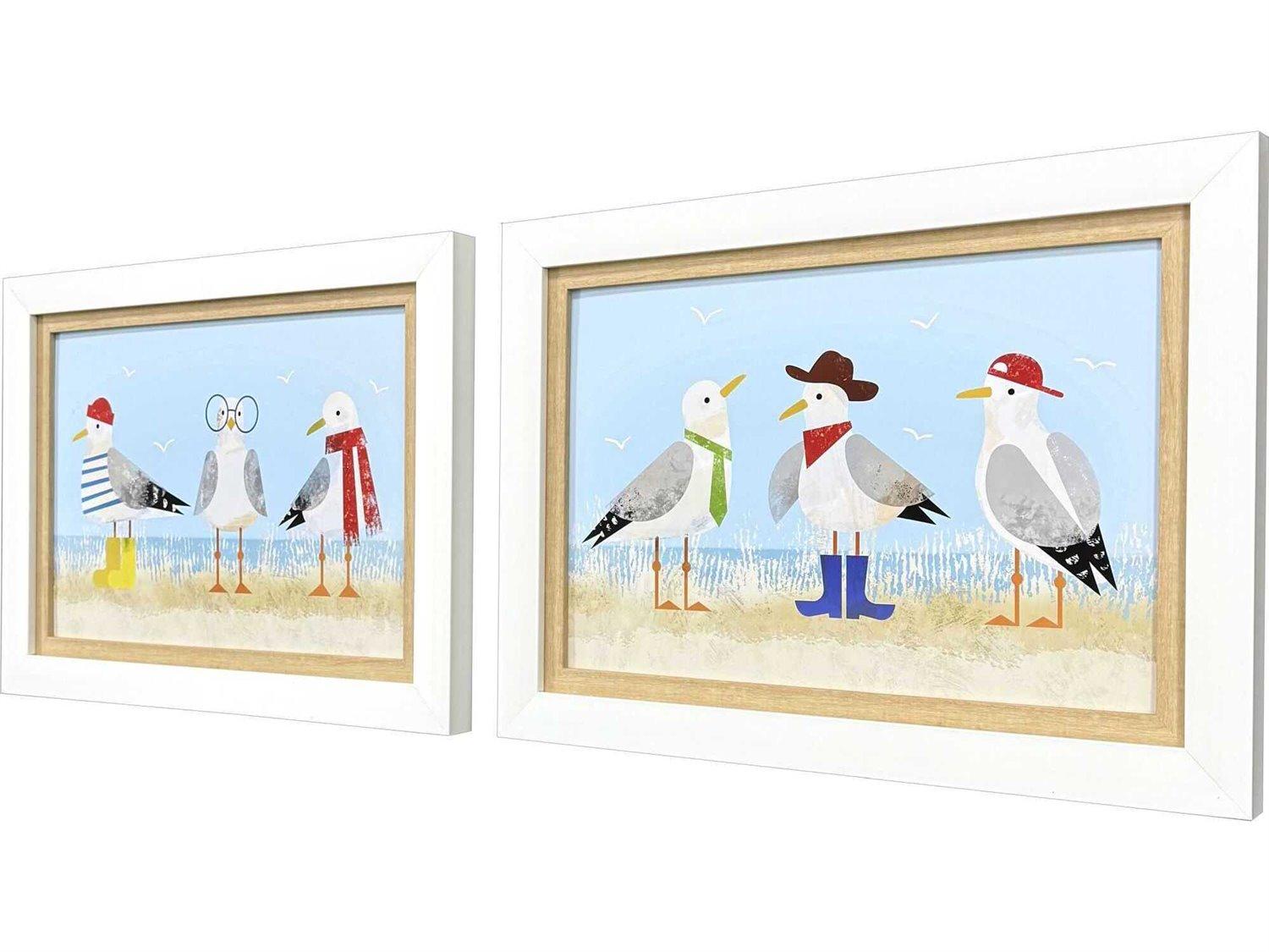 Paragon Animals Sassy Seagull Wall Art Set of 2