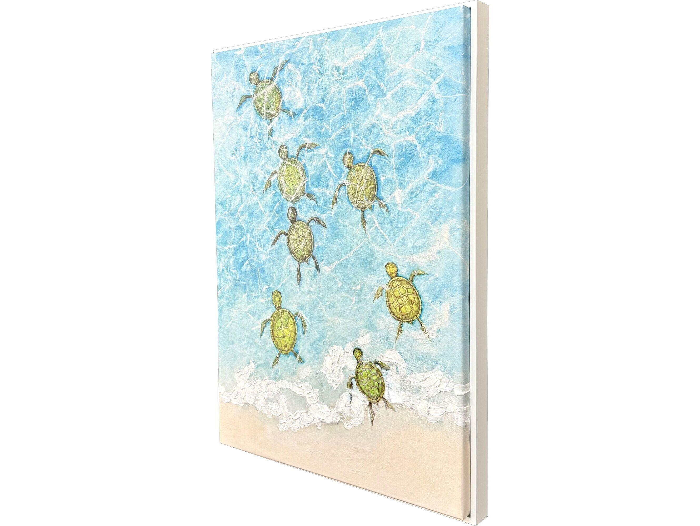 Paragon Swimming Turtles I Canvas Wall Art