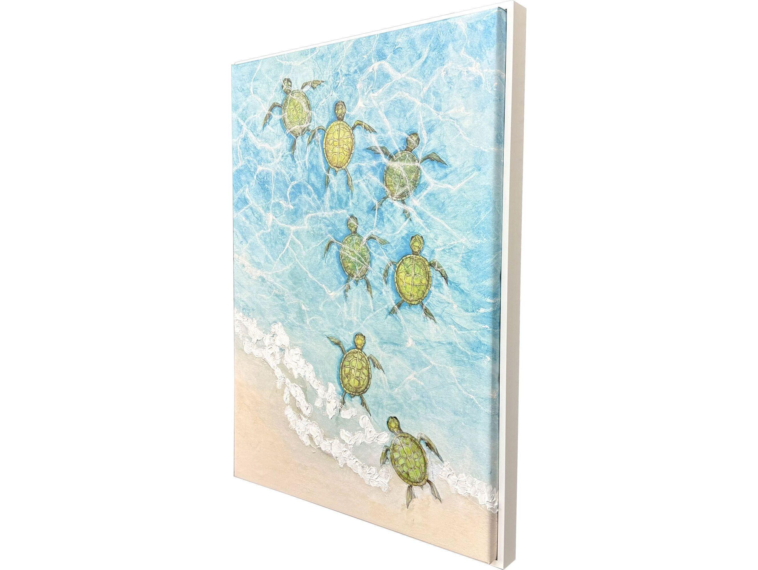 Paragon Swimming Turtles II Canvas Wall Art