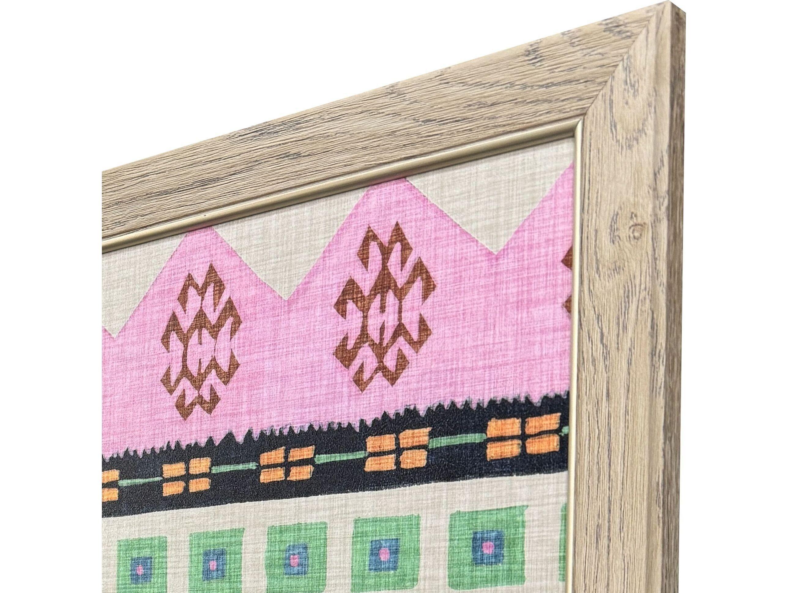 Paragon Tessellation Patterns Non-Glass Framed Art - Set of 2