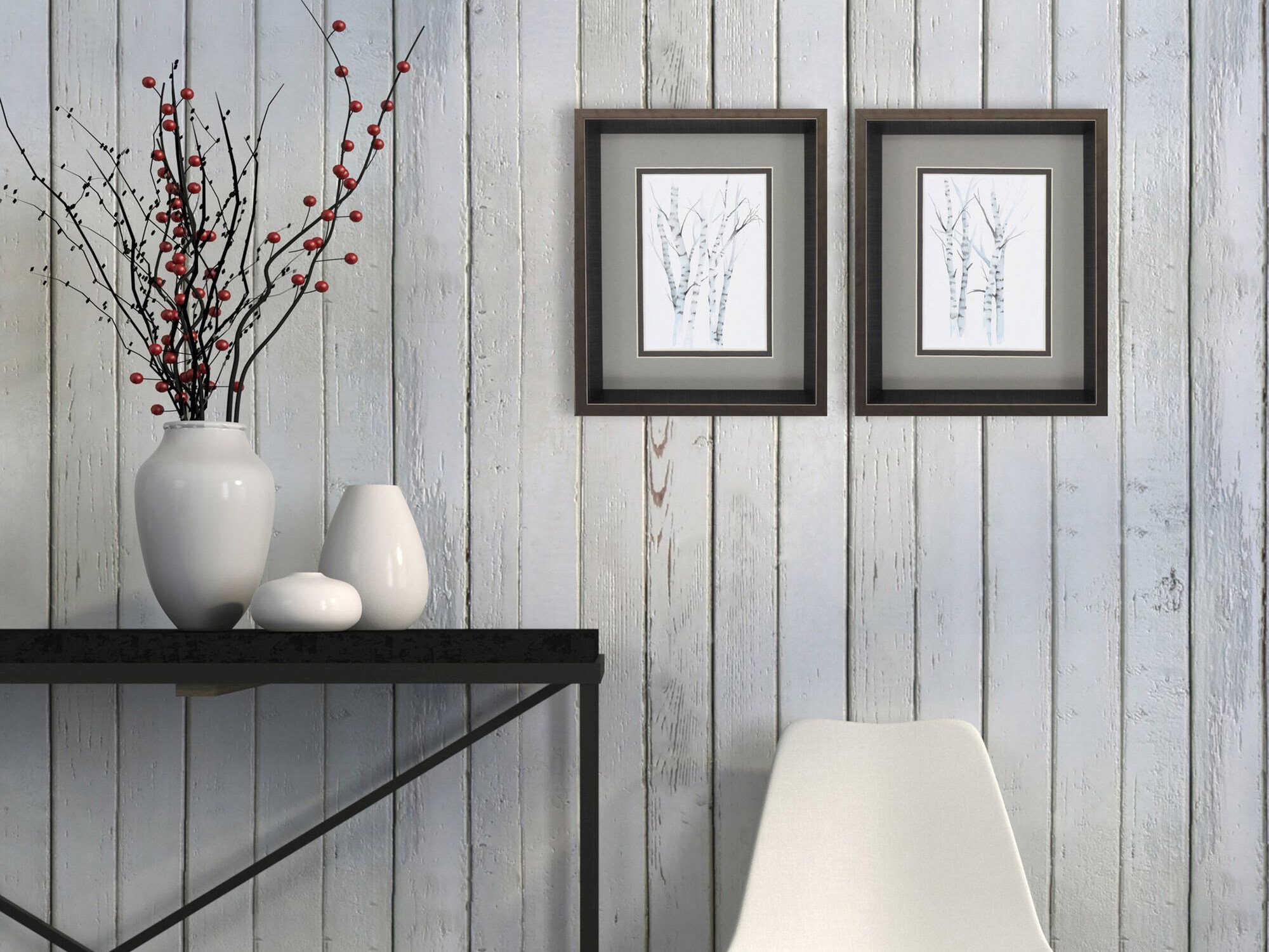 Paragon Landscapes Aquarelle Birches Wall Art Set of 2