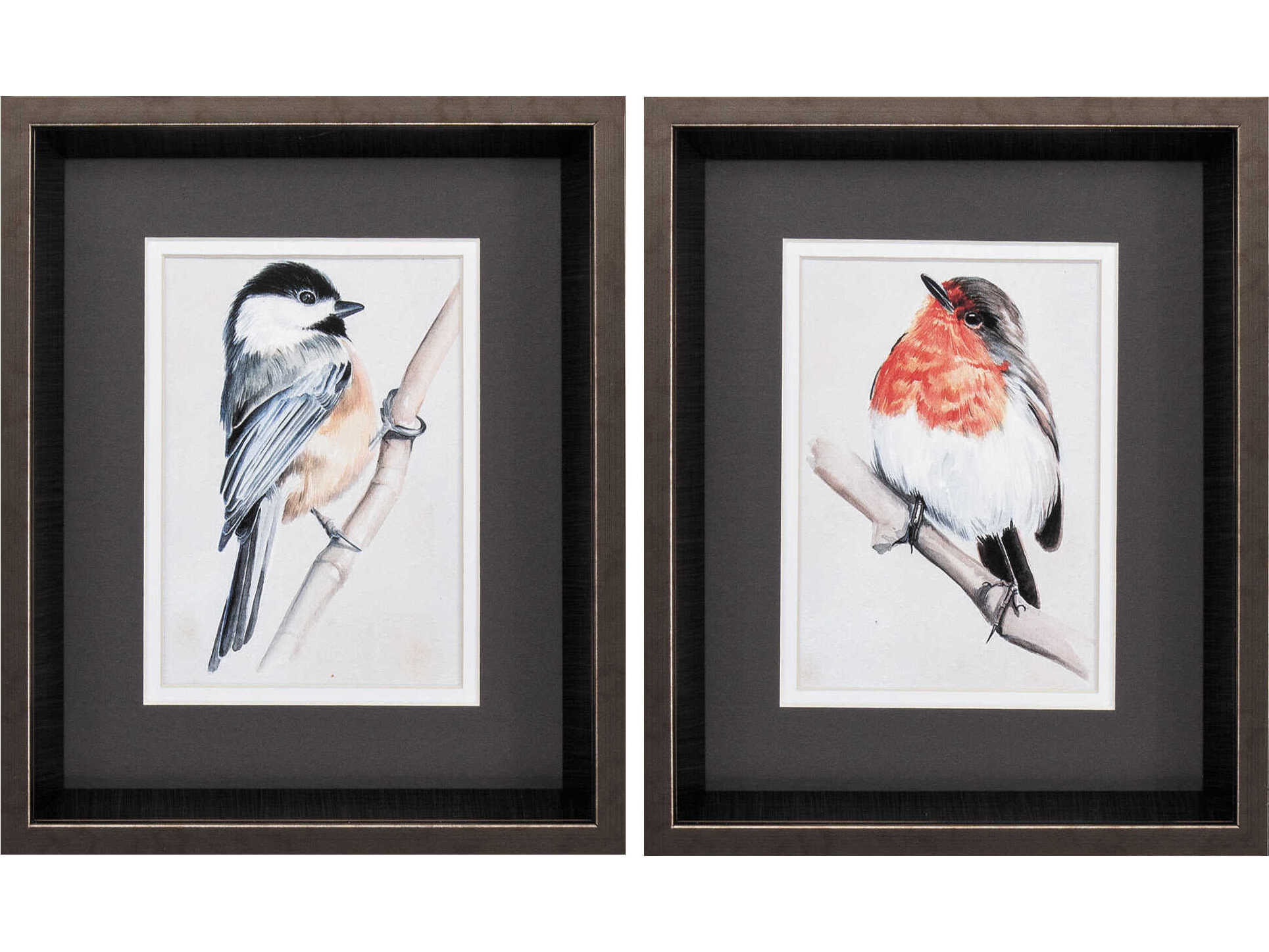 Paragon Florals Bird on Branch Wall Art Set of 2