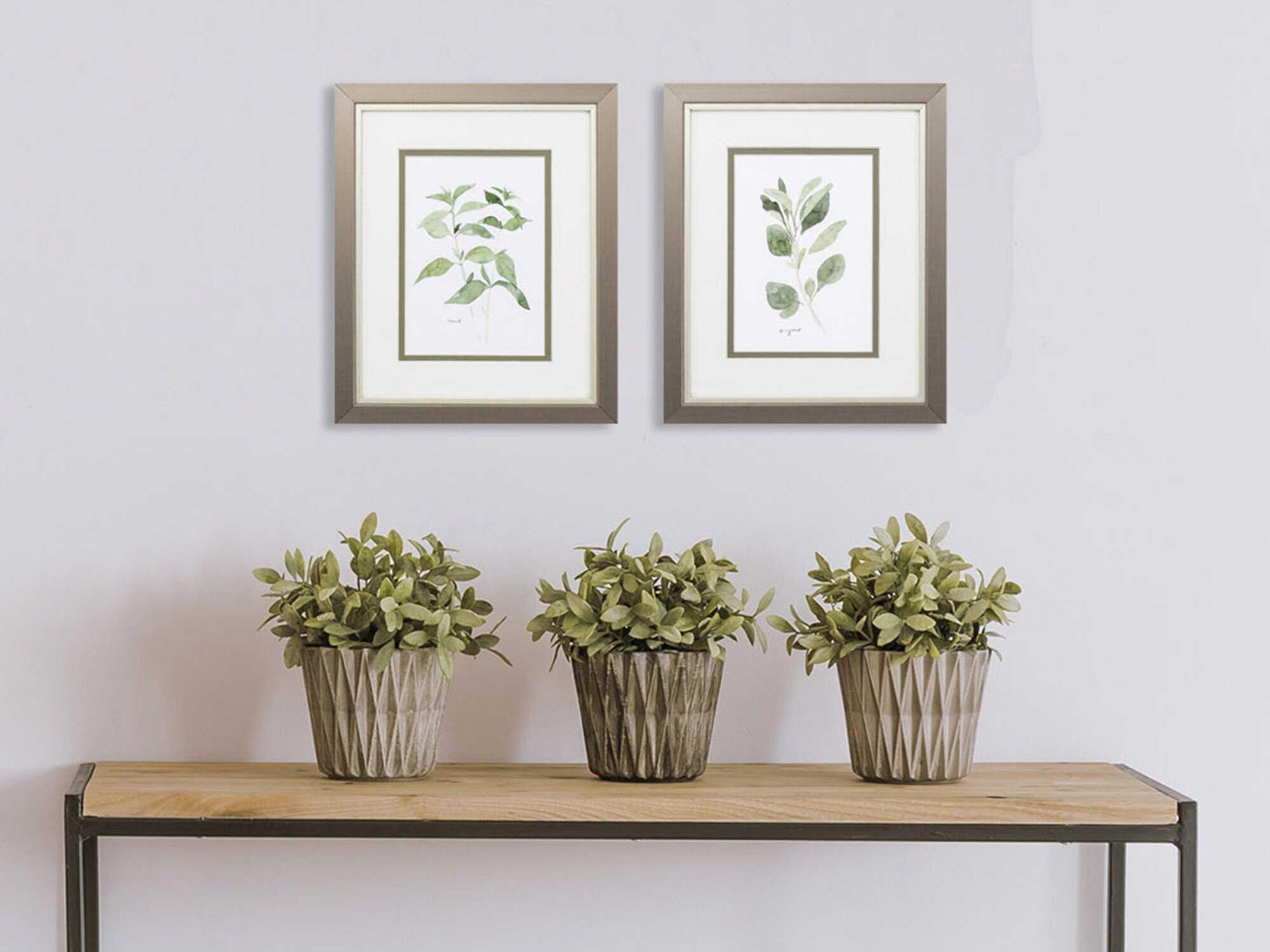 Paragon Florals Herb Garden Sketches Wall Art Set of 2