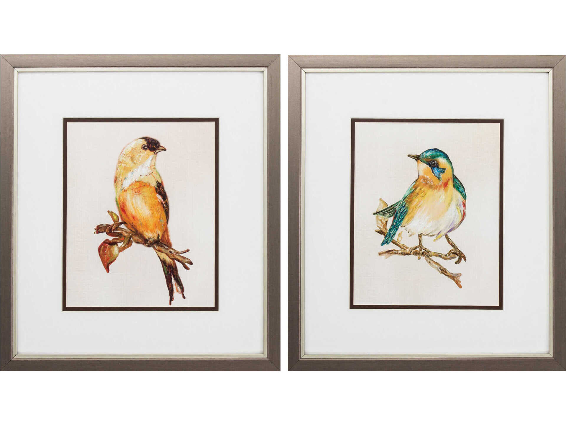 Paragon Florals Eco Bird Wall Art Set of 2