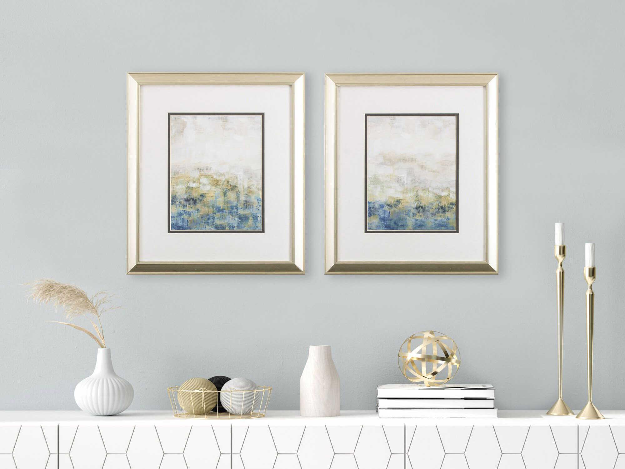 Paragon Abstract Color Block Meadow Wall Art Set of 2