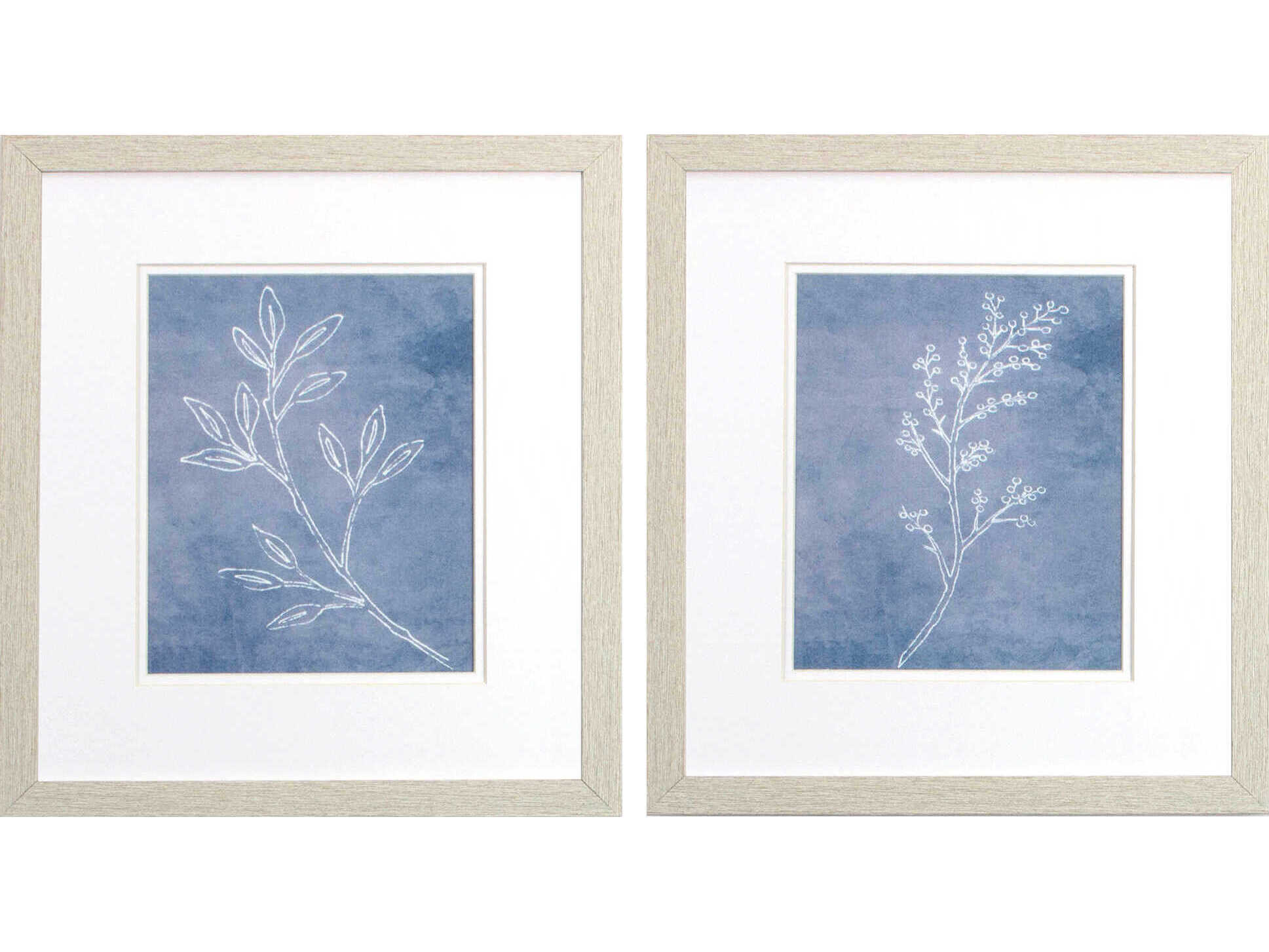 Paragon Florals Branch Sketch Wall Art Set of 2