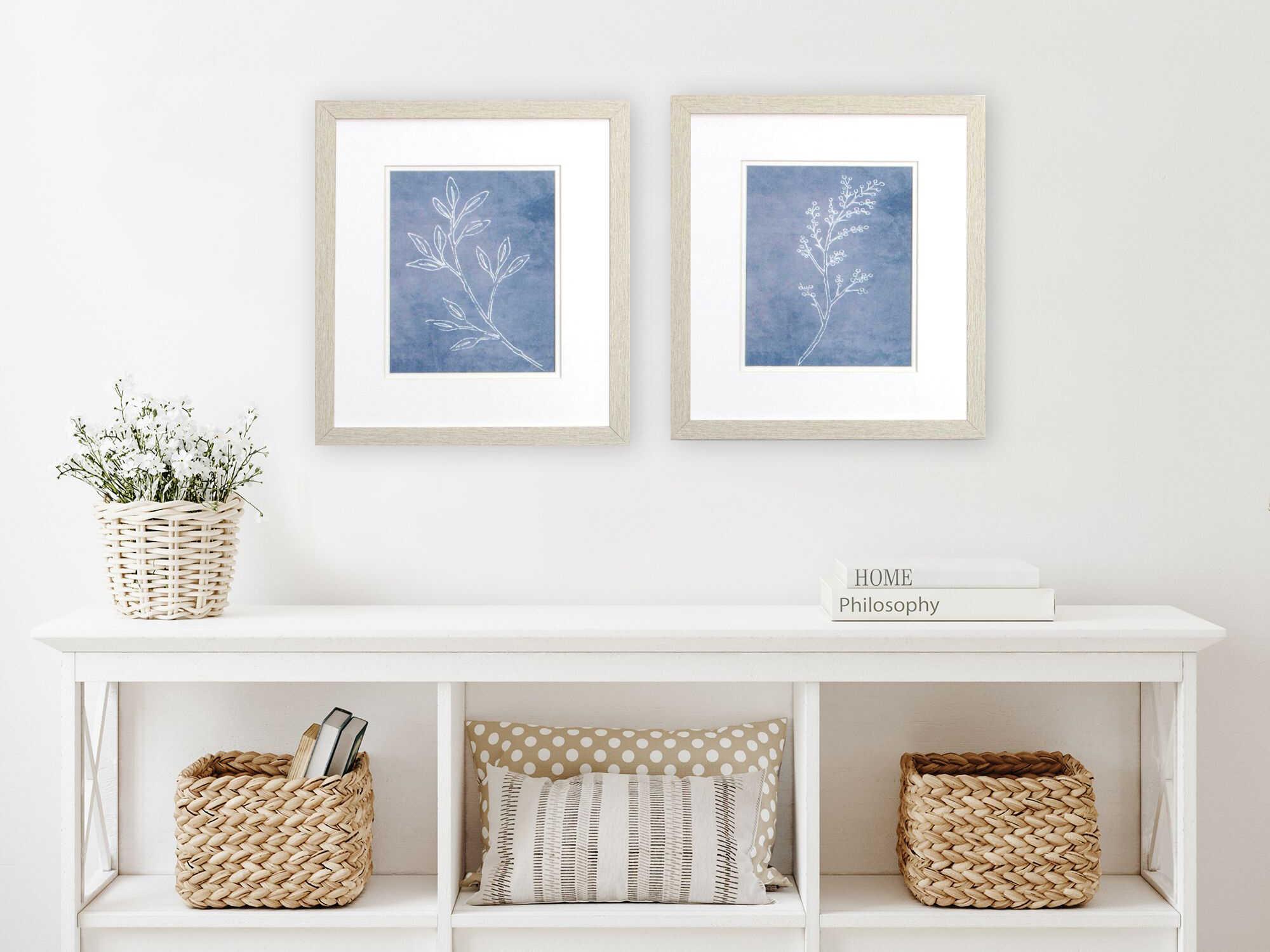 Paragon Florals Branch Sketch Wall Art Set of 2