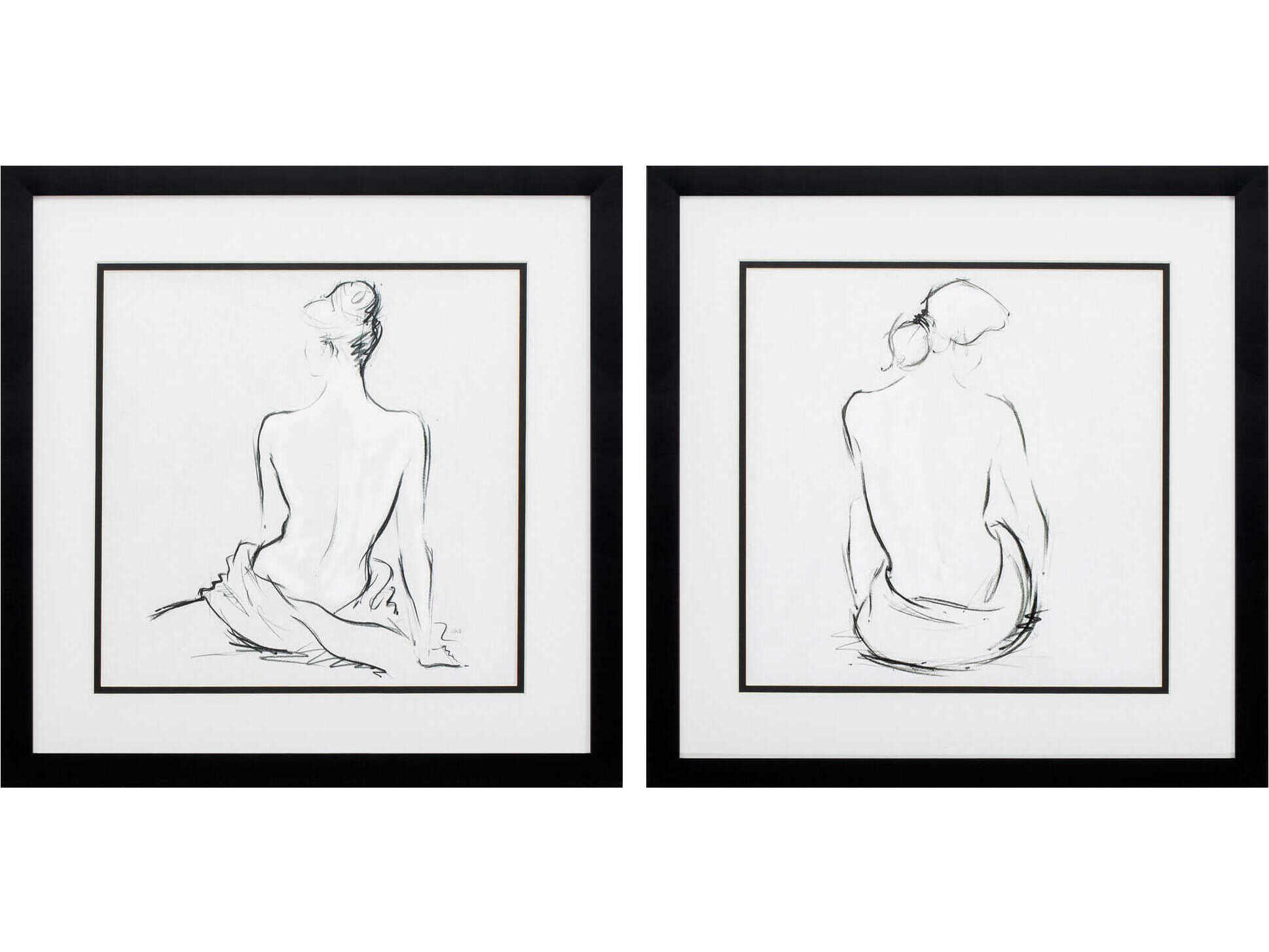 Paragon Vintage Poised Pose Wall Art Set of 2