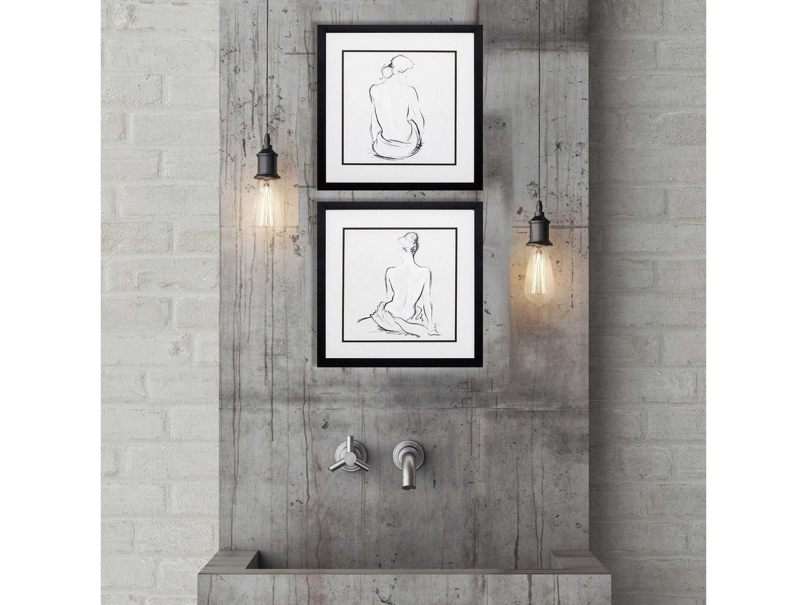 Paragon Vintage Poised Pose Wall Art Set of 2