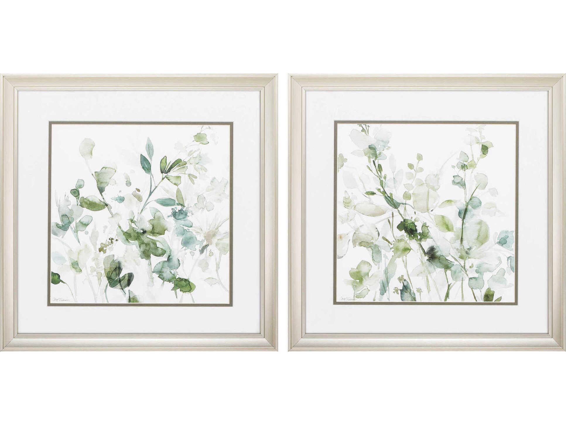 Paragon Florals Sage Garden Wall Art Set of 2