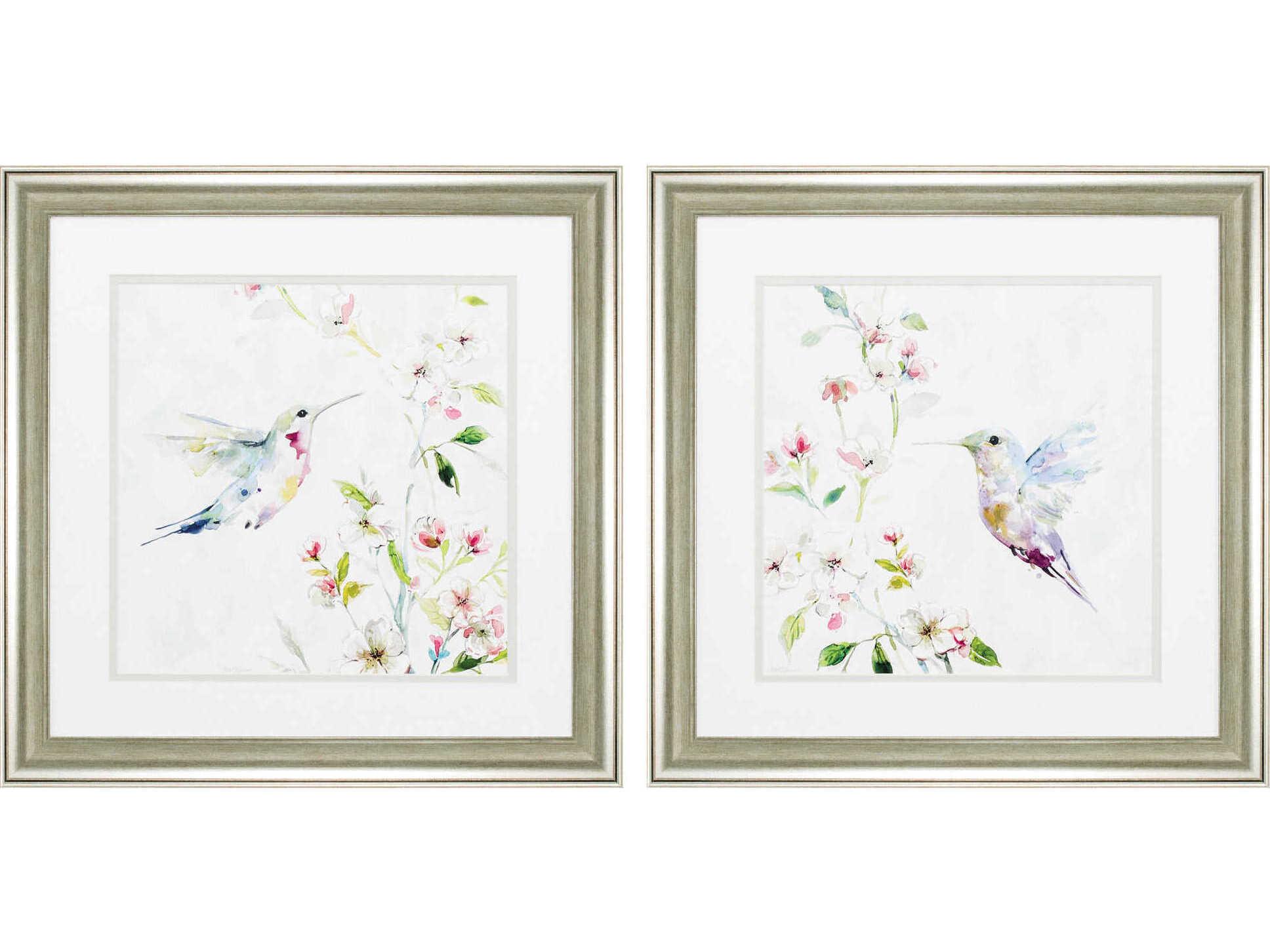 Paragon Florals Hummingbird Wall Art Set of 2