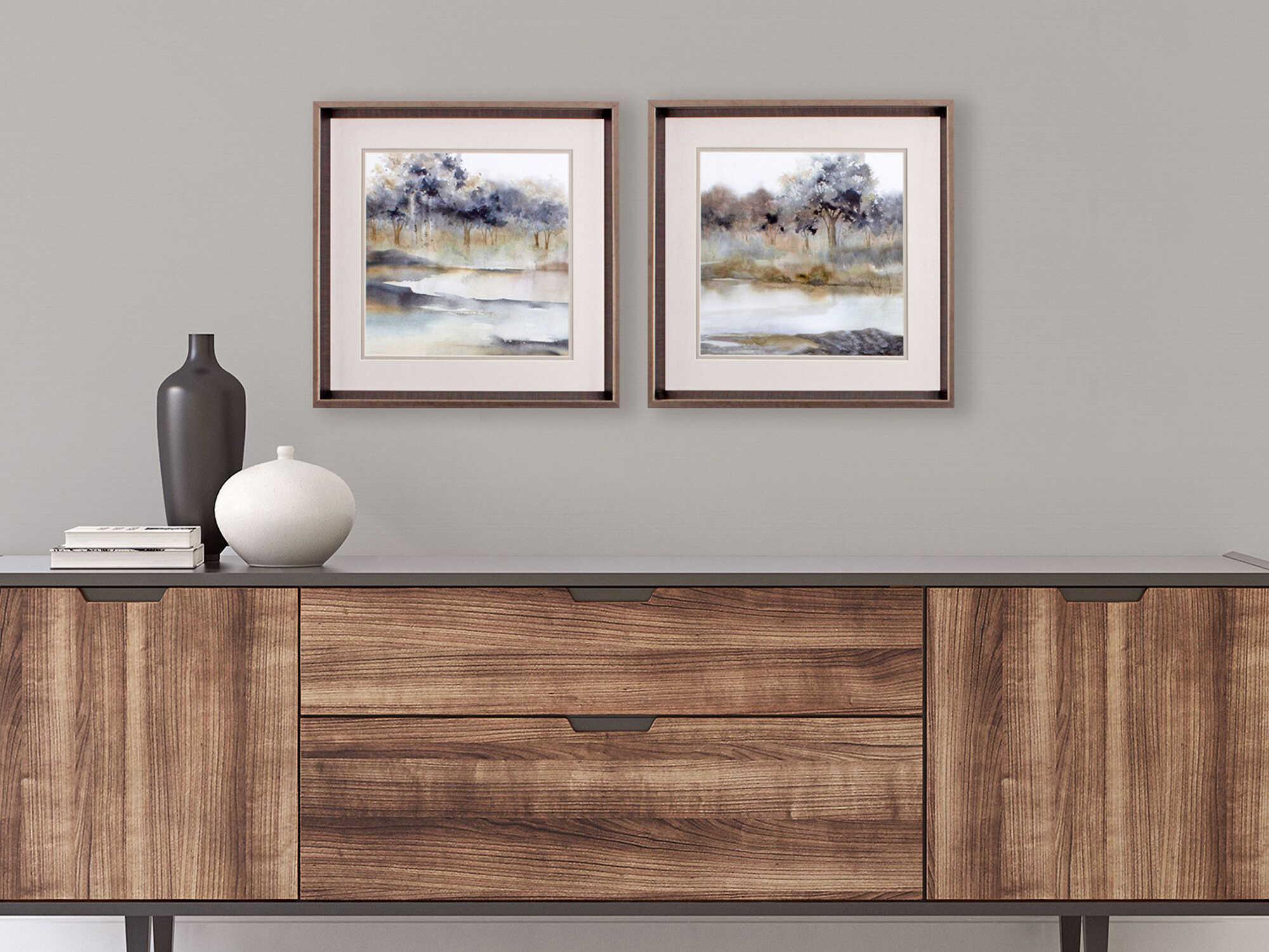 Paragon Landscapes Silent Waters Wall Art Set of 2