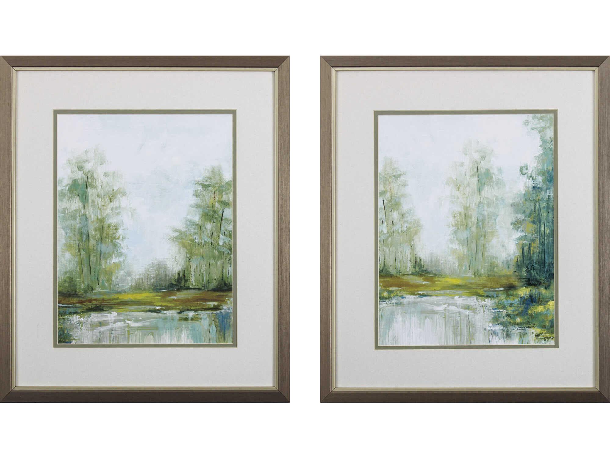 Paragon Landscapes Jade Forest Wall Art Set of 2