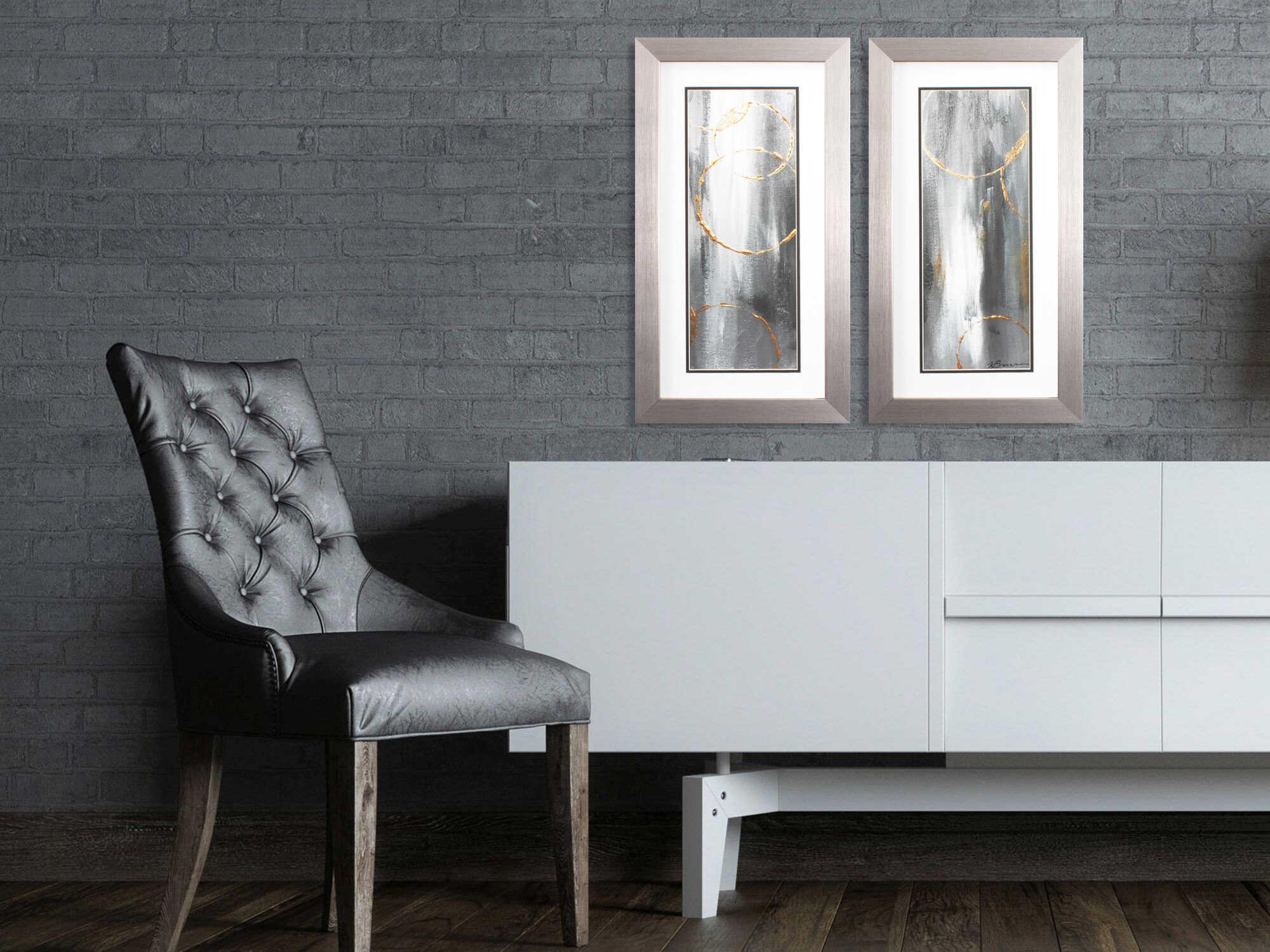 Paragon Abstract Gray Matter Wall Art Set of 2