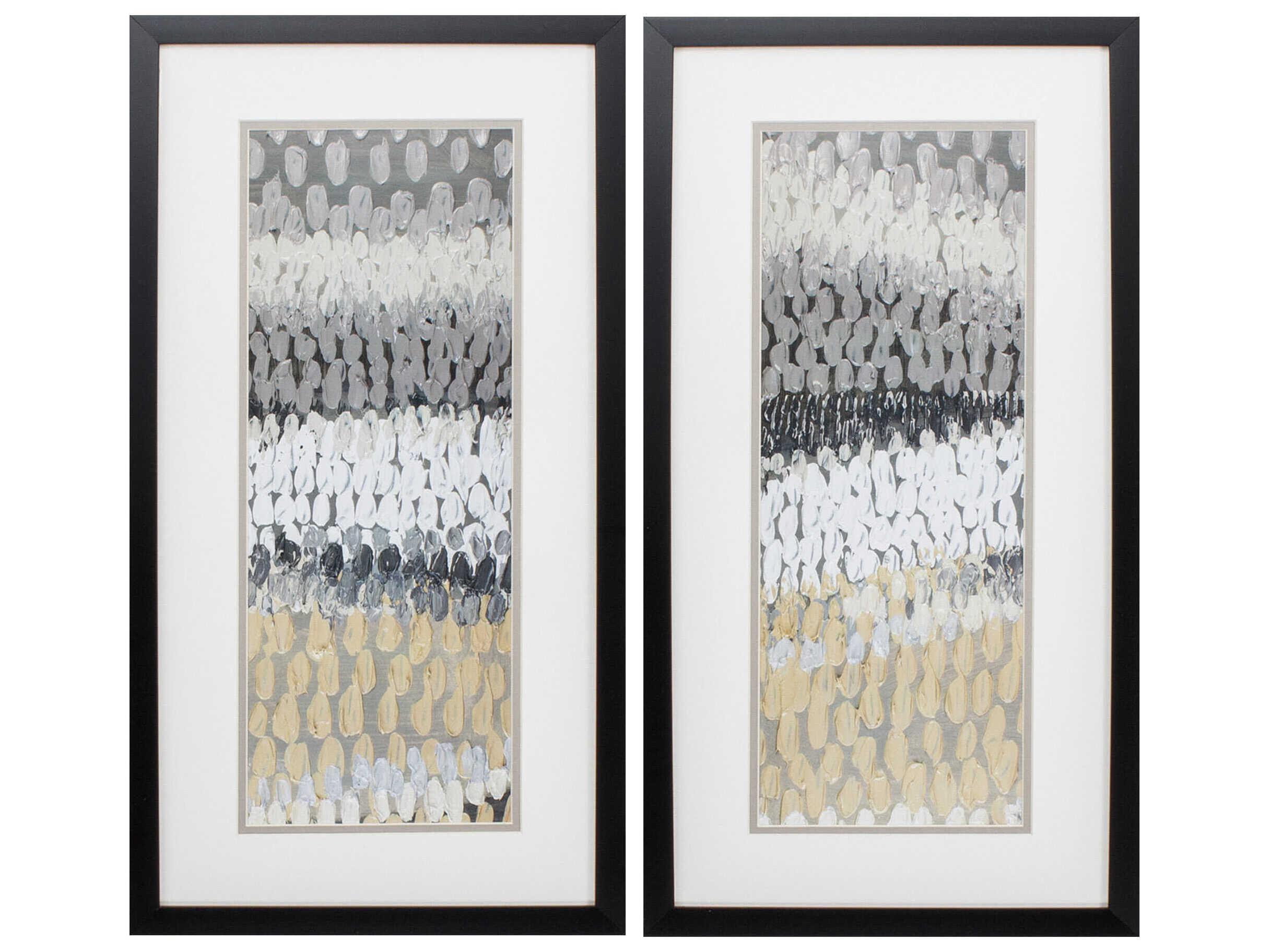 Paragon Abstract Raindrops Wall Art Set of 2