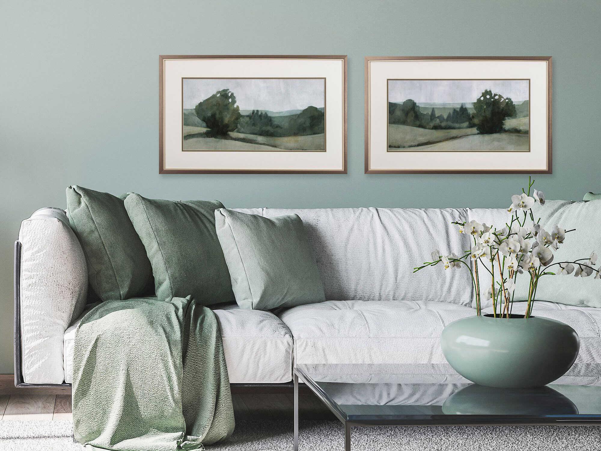 Paragon Landscapes Green Landscape Wall Art Set of 2