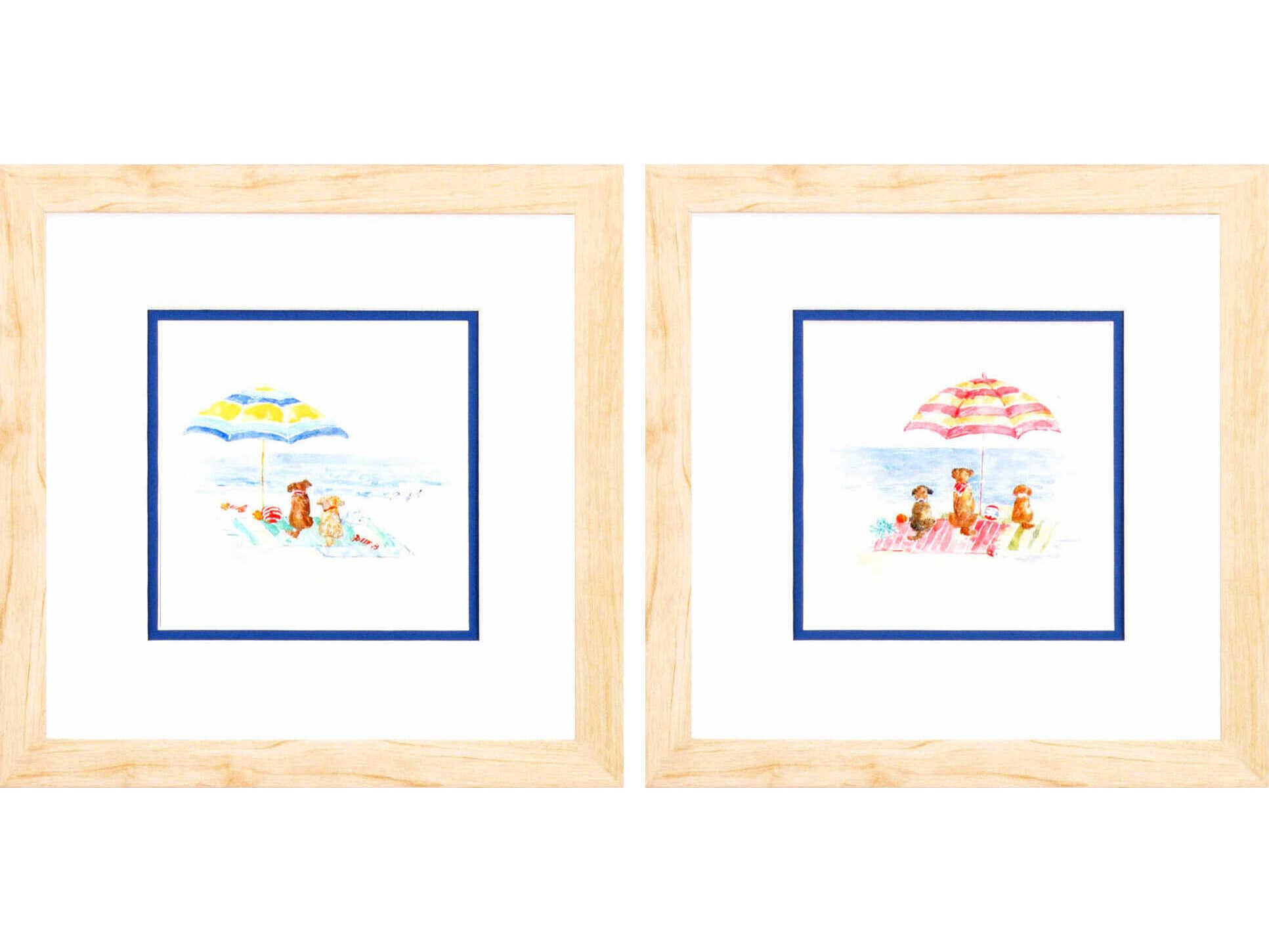 Paragon Waterside Dog Days of Summer Wall Art Set of 2