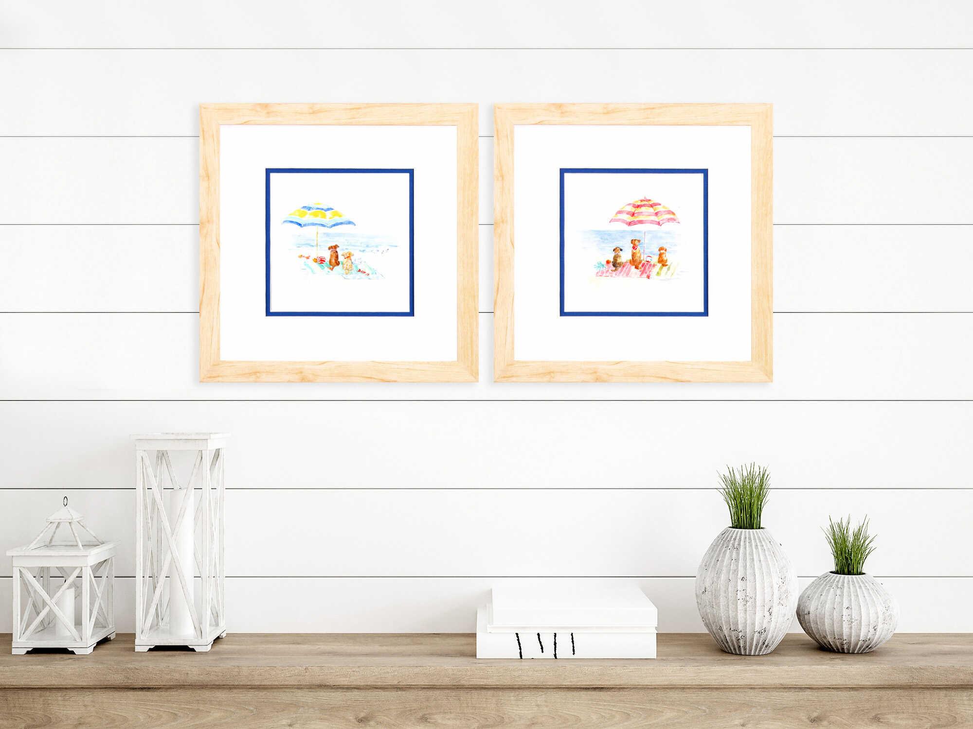 Paragon Waterside Dog Days of Summer Wall Art Set of 2