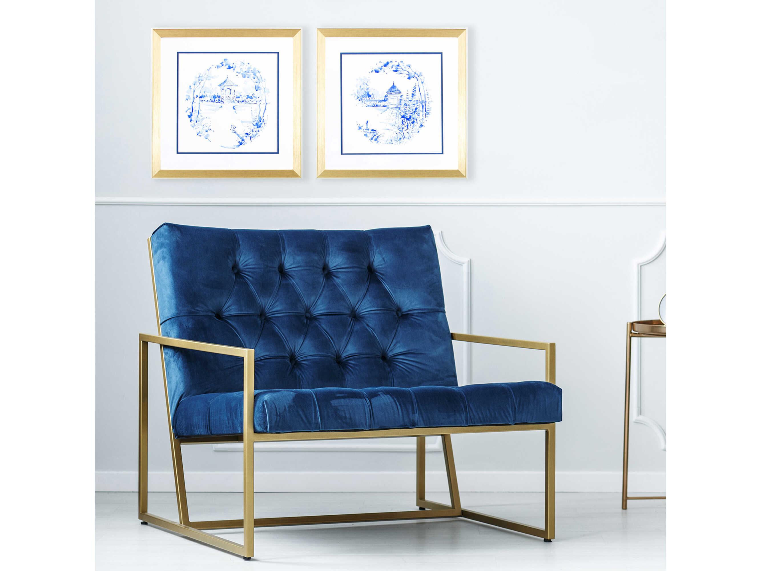 Paragon Florals Blue Garden Impress-A Wall Art Set of 2