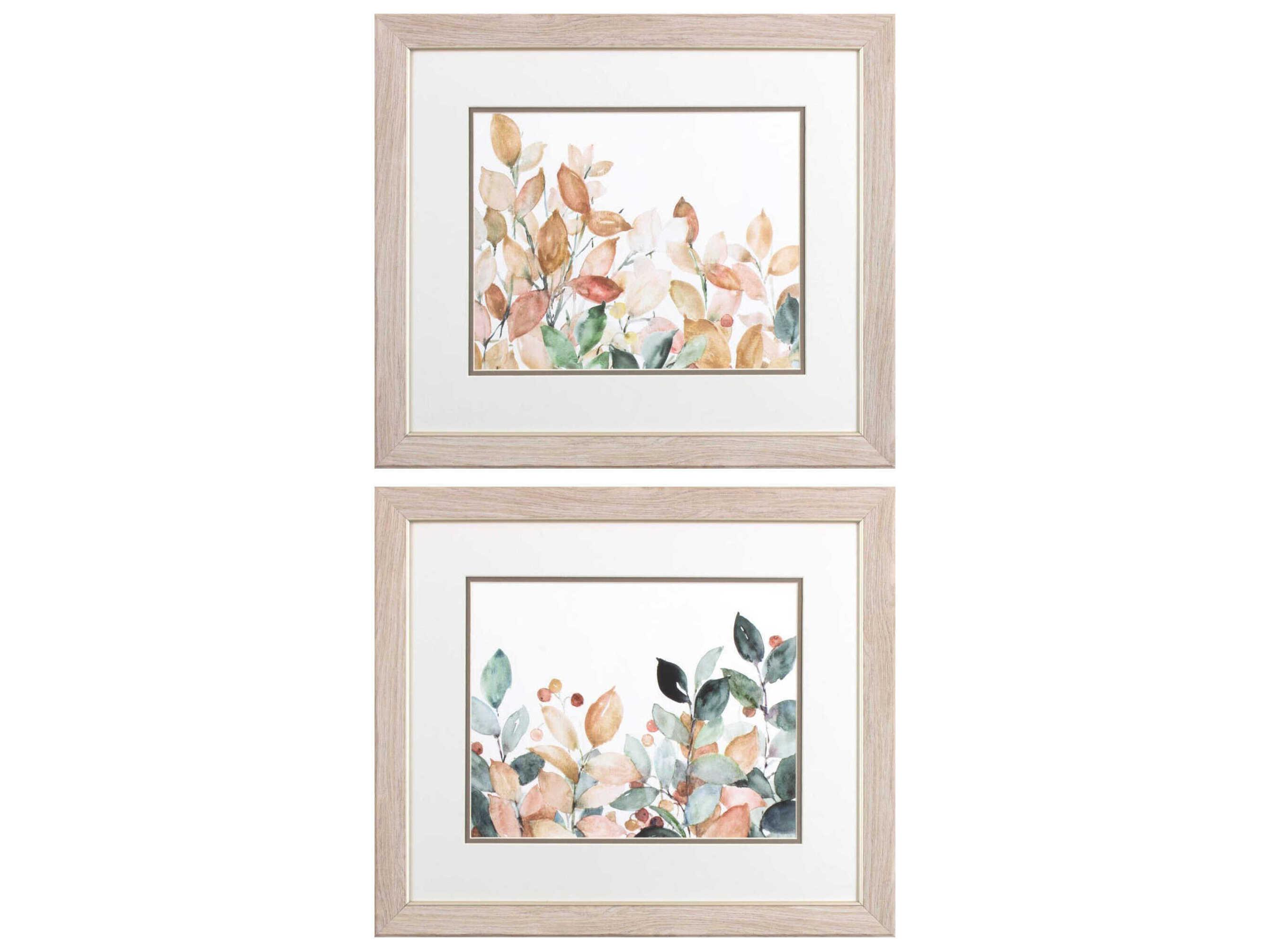 Paragon Florals Autumn Leaves Wall Art Set of 2