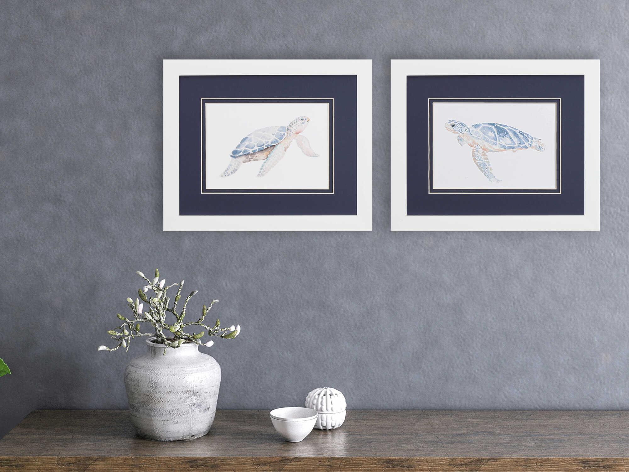 Paragon Waterside Sea Turtle Wall Art Set of 2