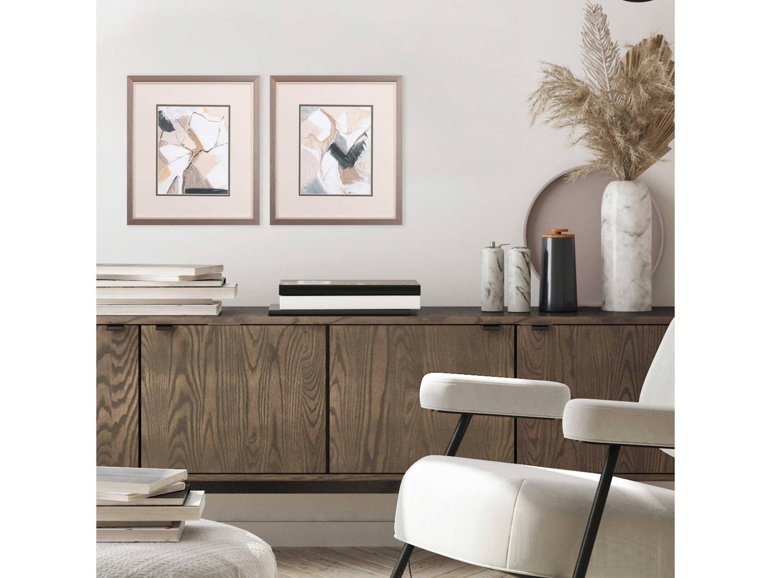 Paragon Abstract Marble Lines Wall Art Set of 2