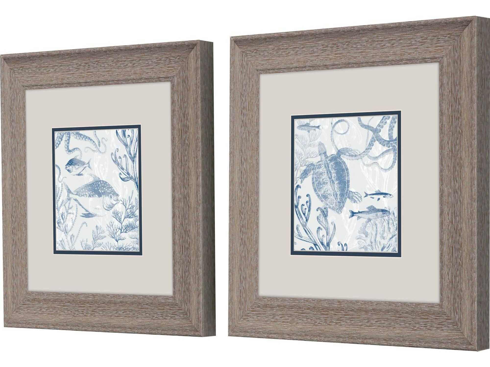Paragon Animals Seabed Scene-A Wall Art Set of 2
