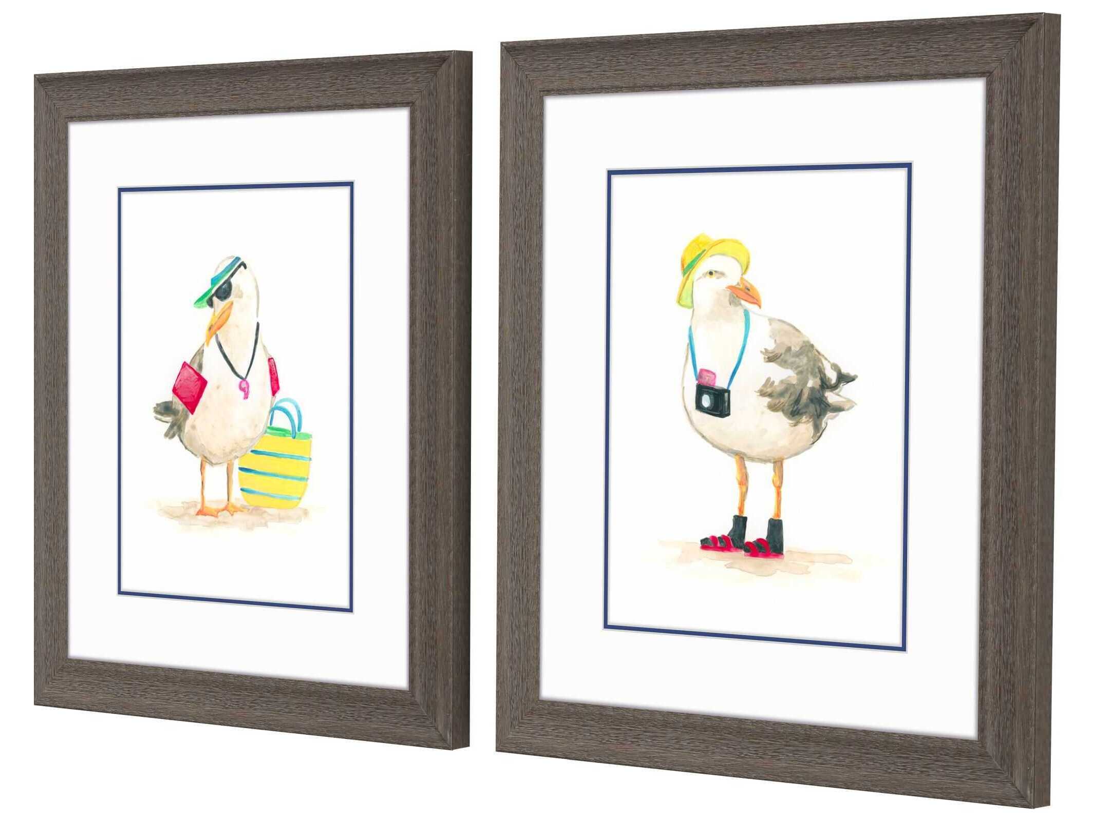 Paragon Animals Beach Bum-A Wall Art Set of 2