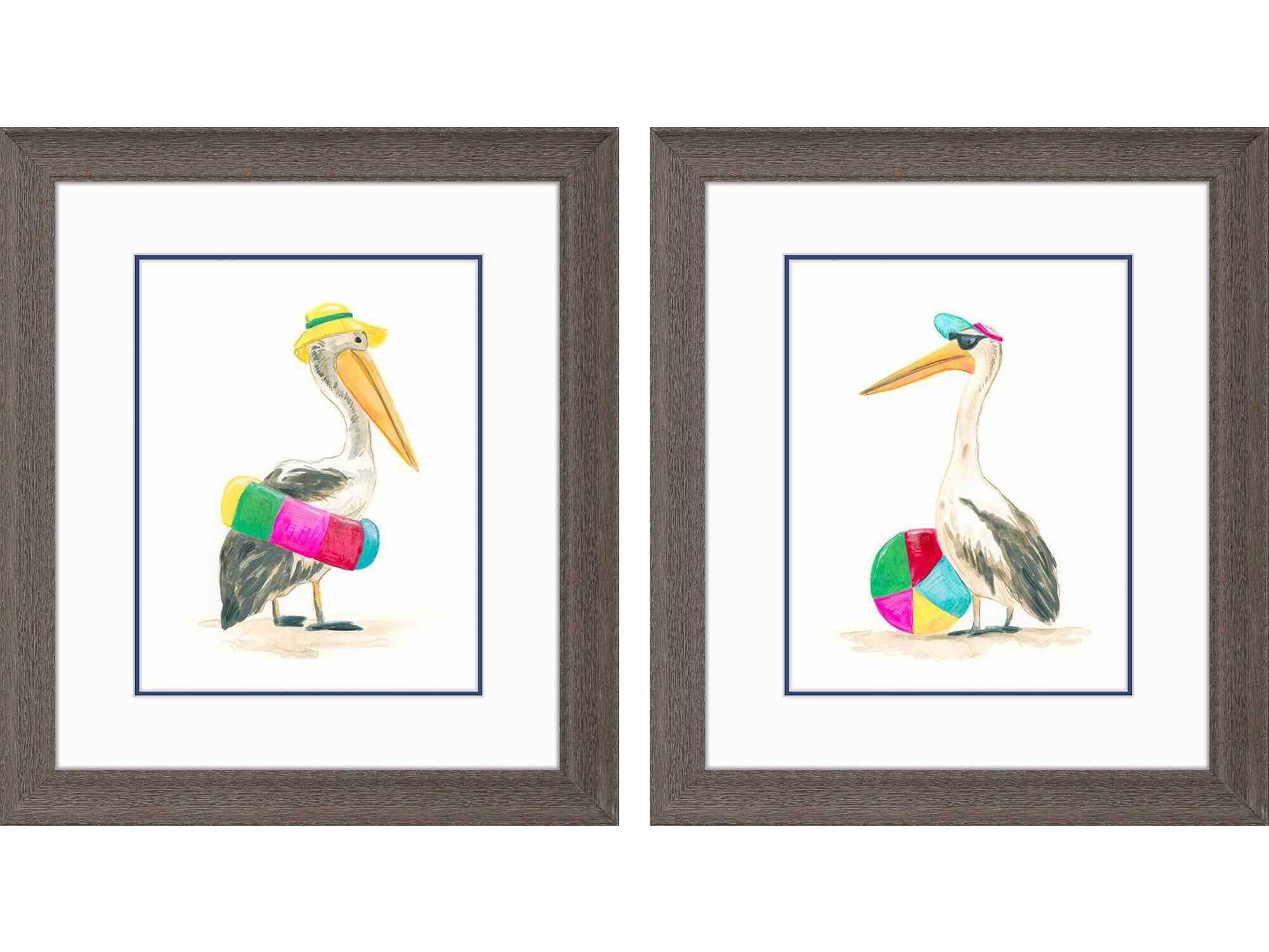 Paragon Animals Beach Bum-B Wall Art Set of 2