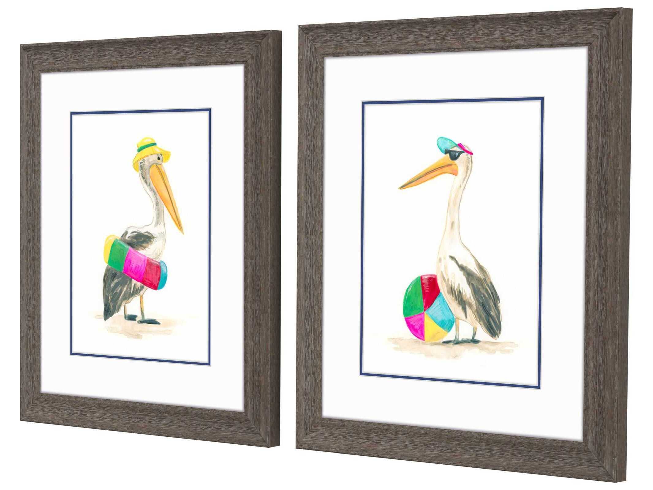 Paragon Animals Beach Bum-B Wall Art Set of 2