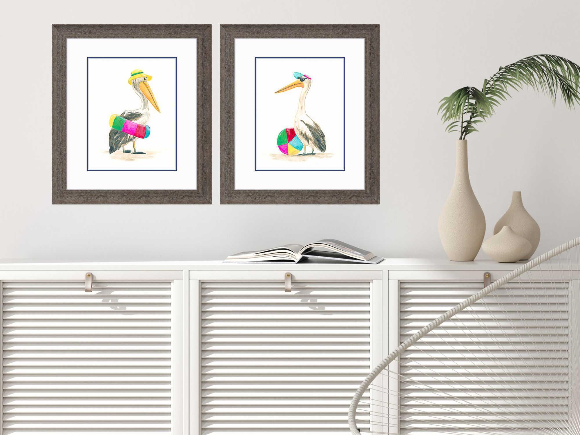 Paragon Animals Beach Bum-B Wall Art Set of 2