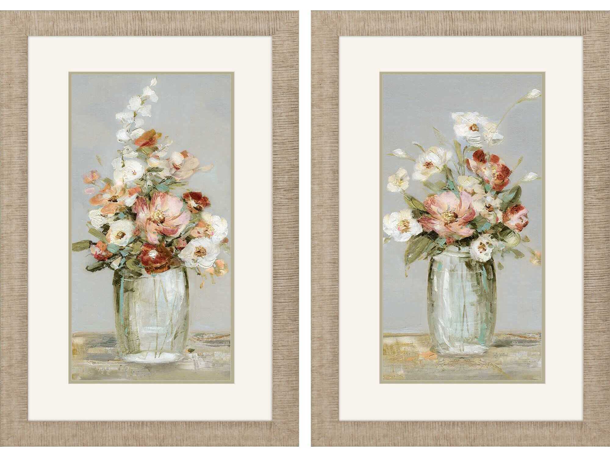 Paragon Florals Country Arrangement Wall Art Set of 2