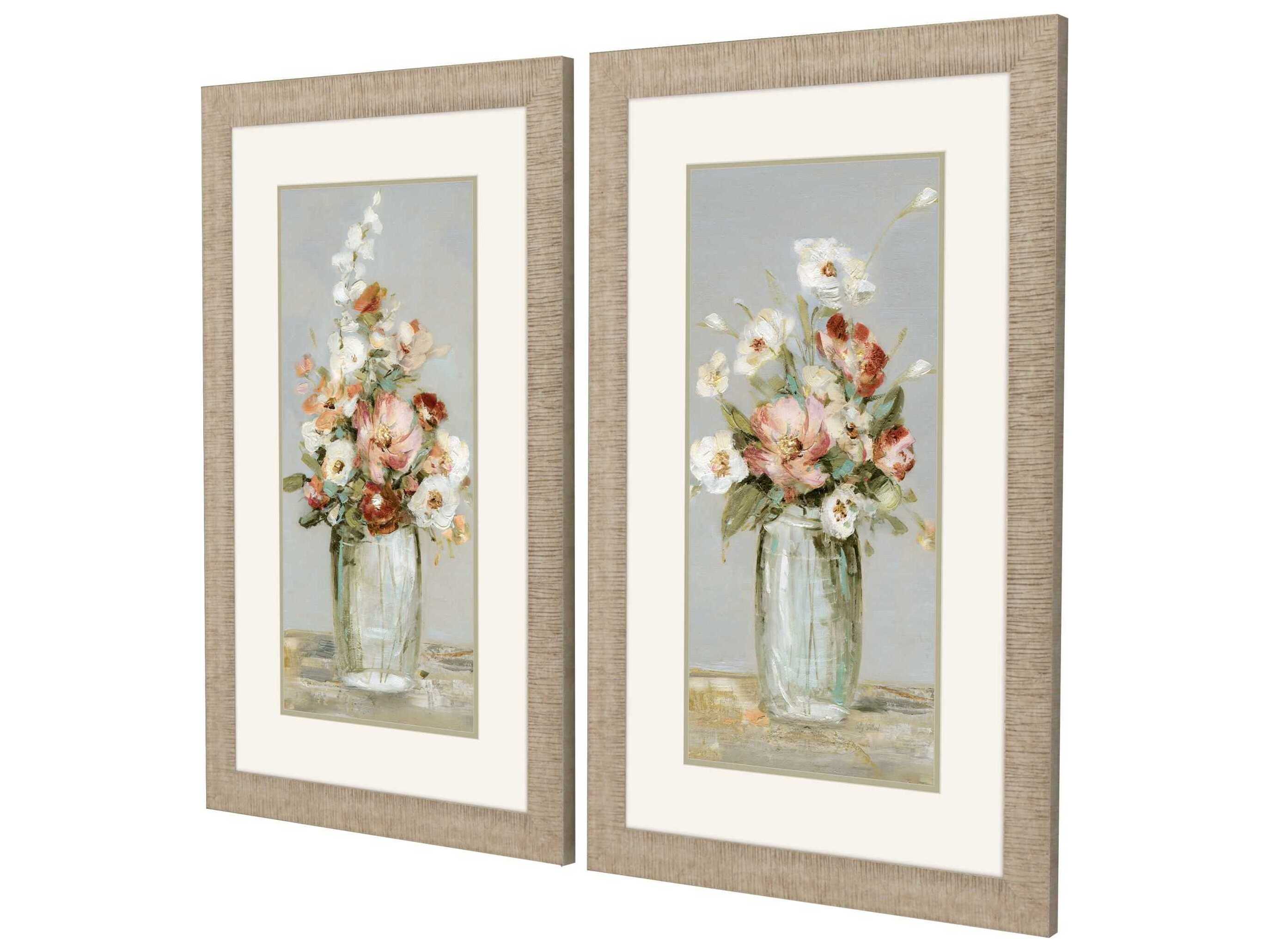 Paragon Florals Country Arrangement Wall Art Set of 2