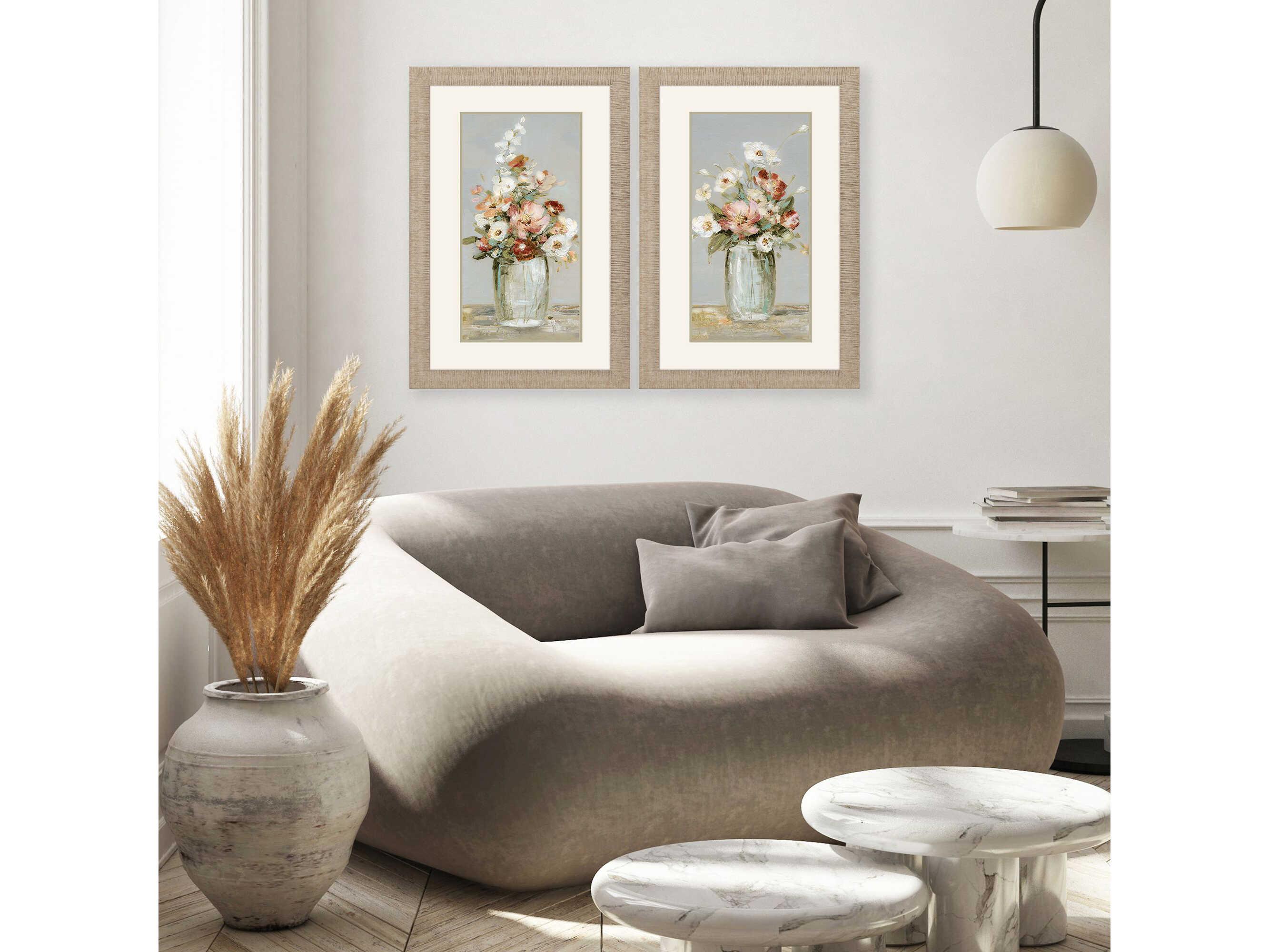 Paragon Florals Country Arrangement Wall Art Set of 2