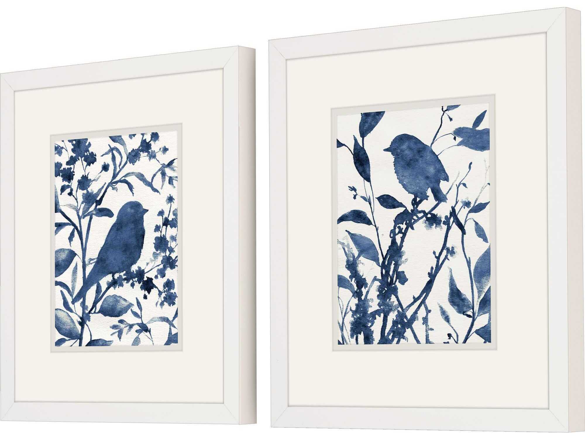 Paragon Bluebird Silhouette Wall Art Set of 2