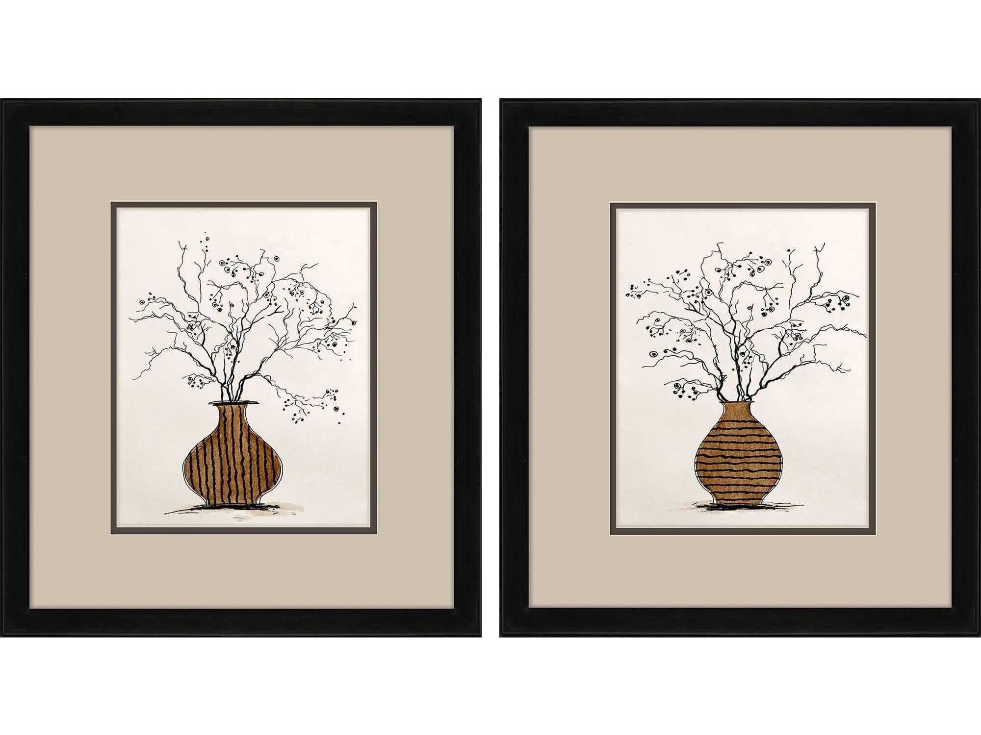 Paragon Black Branches Wall Art Set of 2