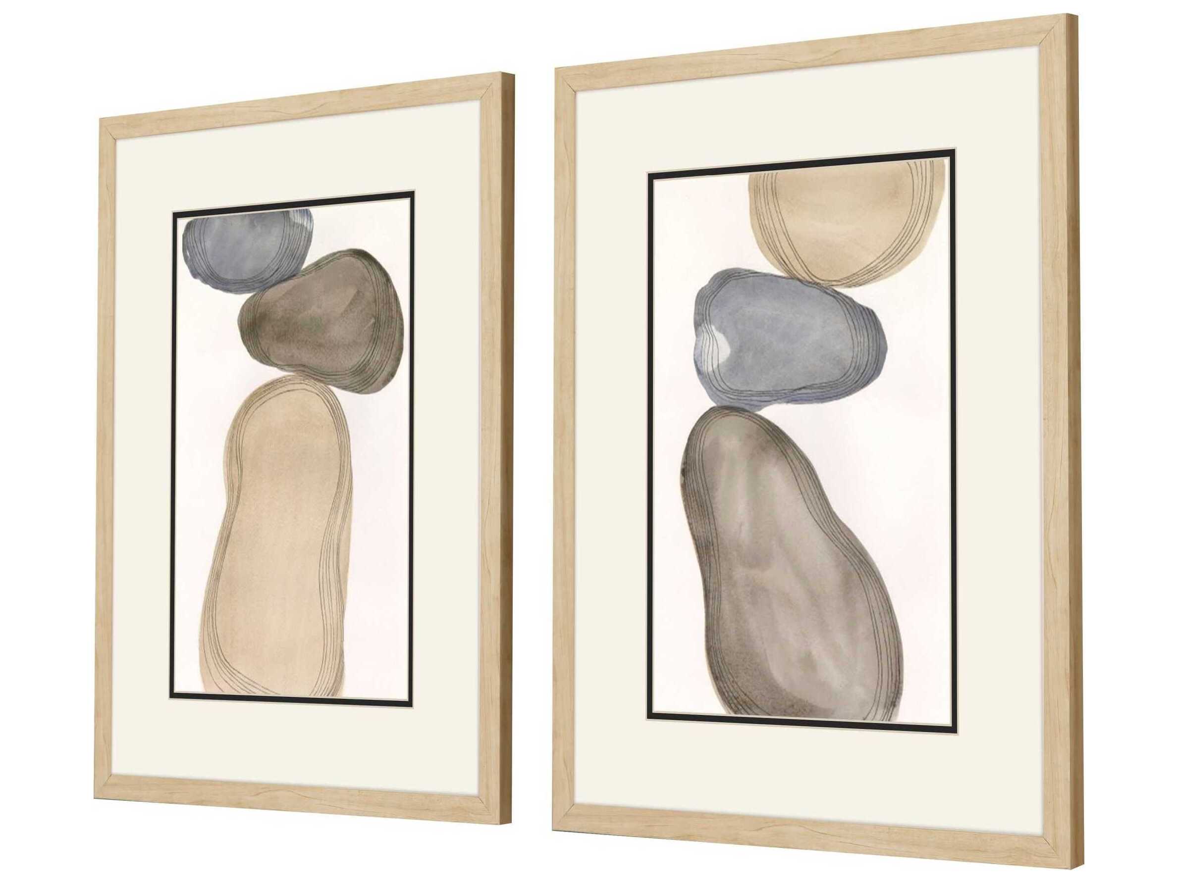 Paragon River Rocks Wall Art Set of 2