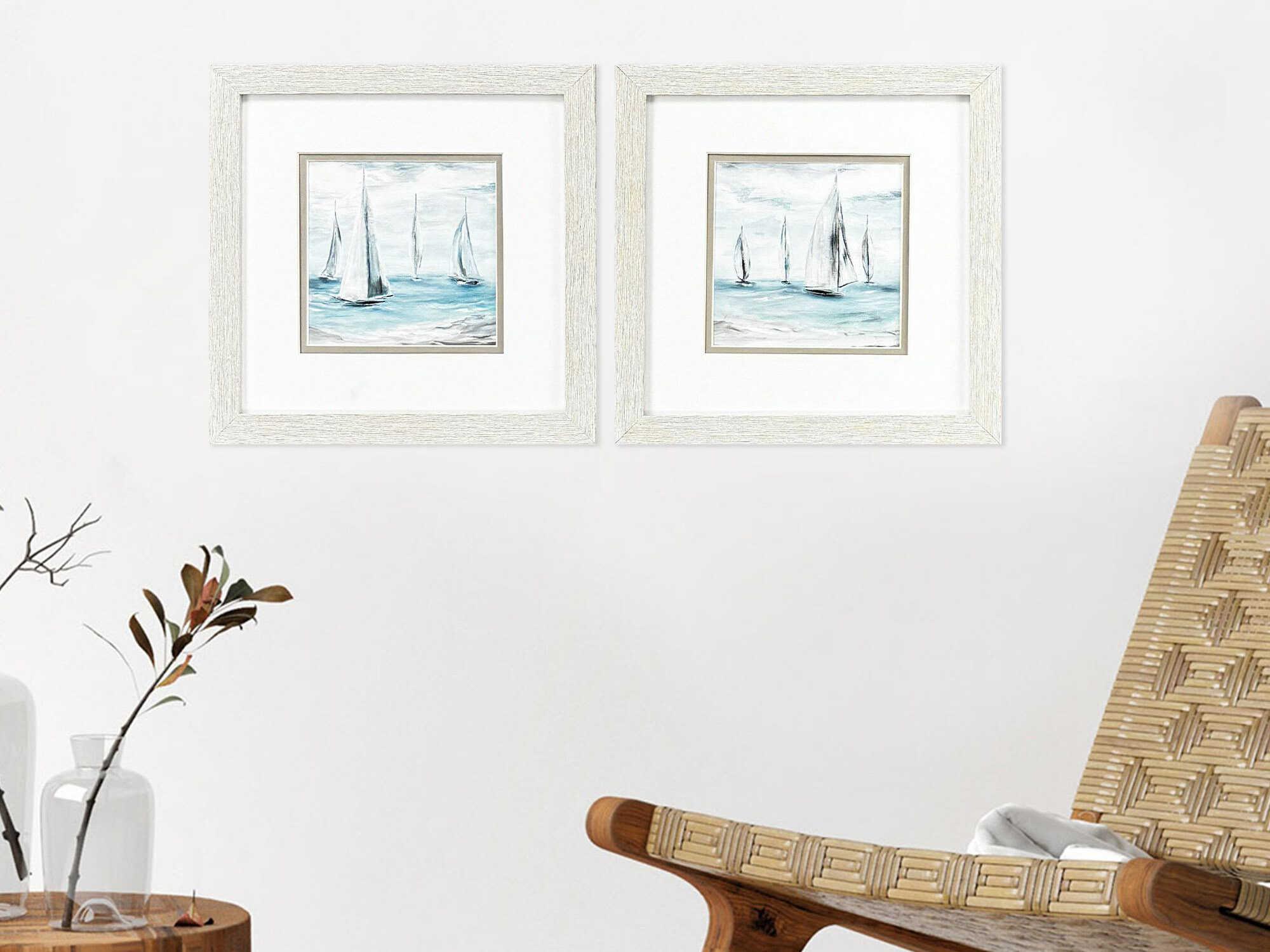 Paragon Waterside Soft Summer Wind Wall Art Set of 2