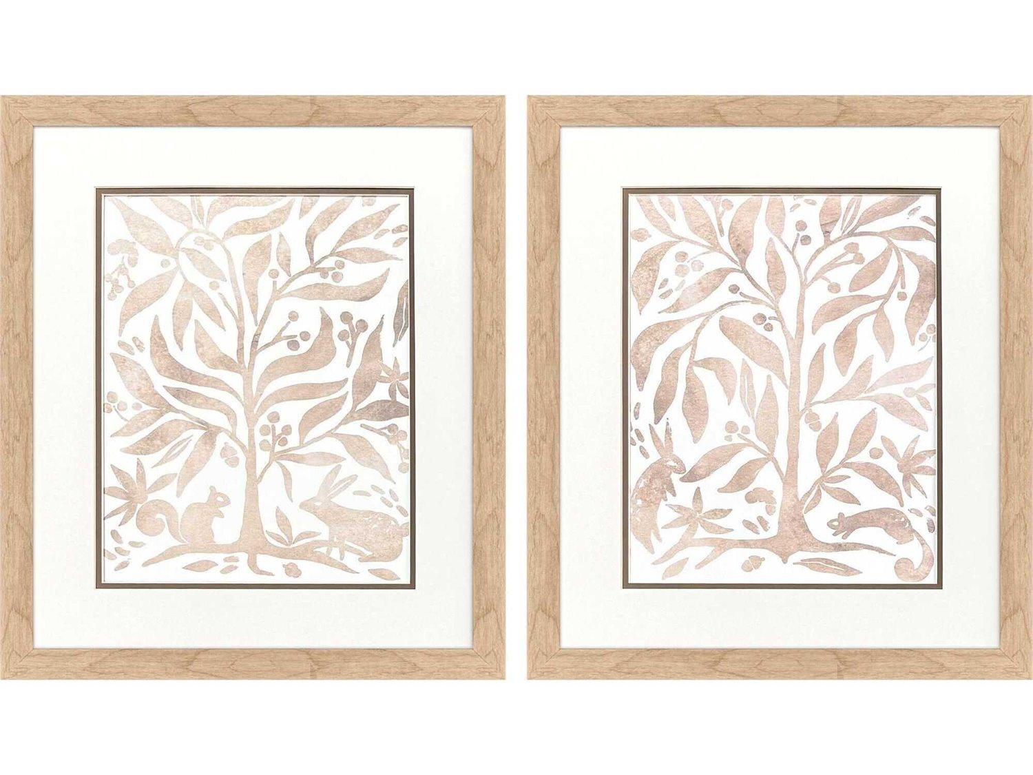 Paragon Animals Woodland Animals Wall Art Set of 2