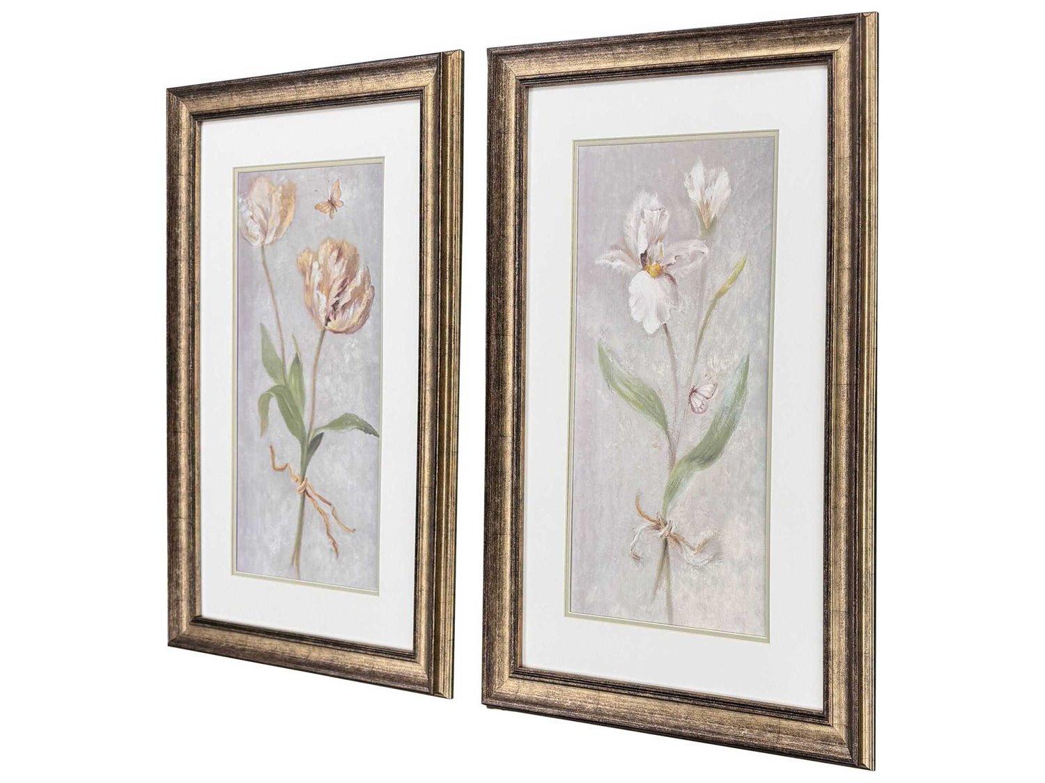 Paragon Florals Tulip & Iris Wall Art Set of 2