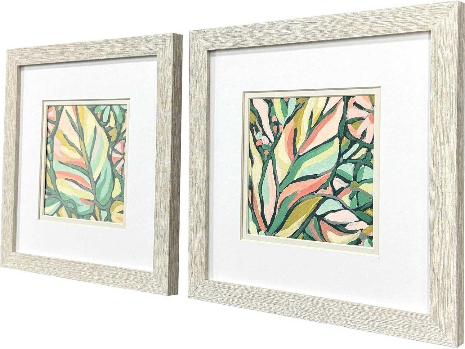 Paragon Florals Candy Tropicals-II Wall Art Set of 2