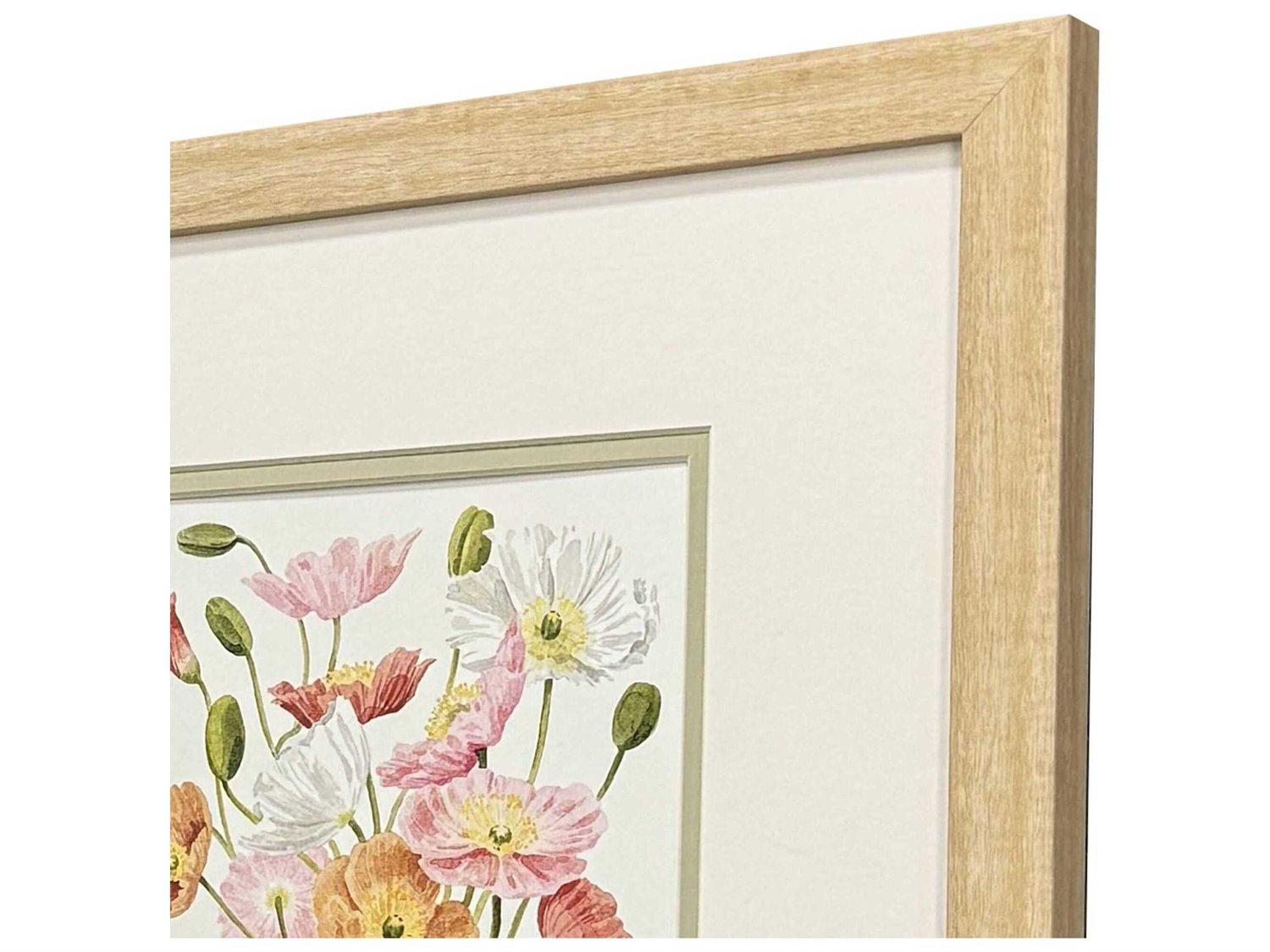 Paragon Florals Wiry Poppies Wall Art Set of 2