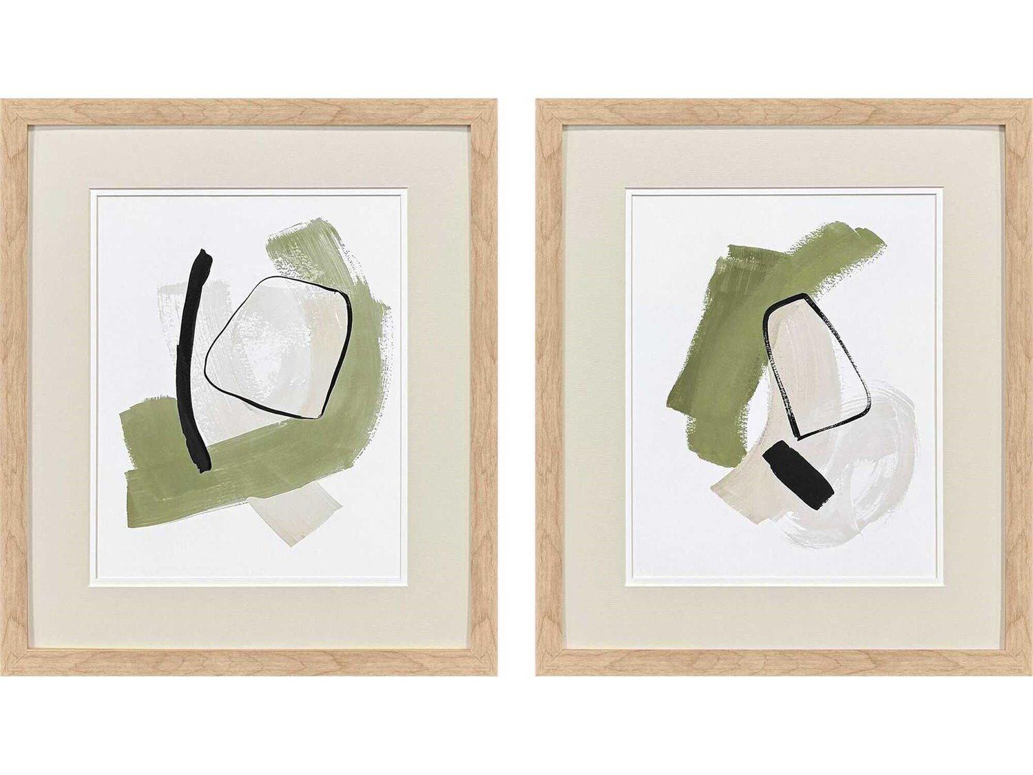 Paragon Abstract Sage Treasures-I Wall Art Set of 2