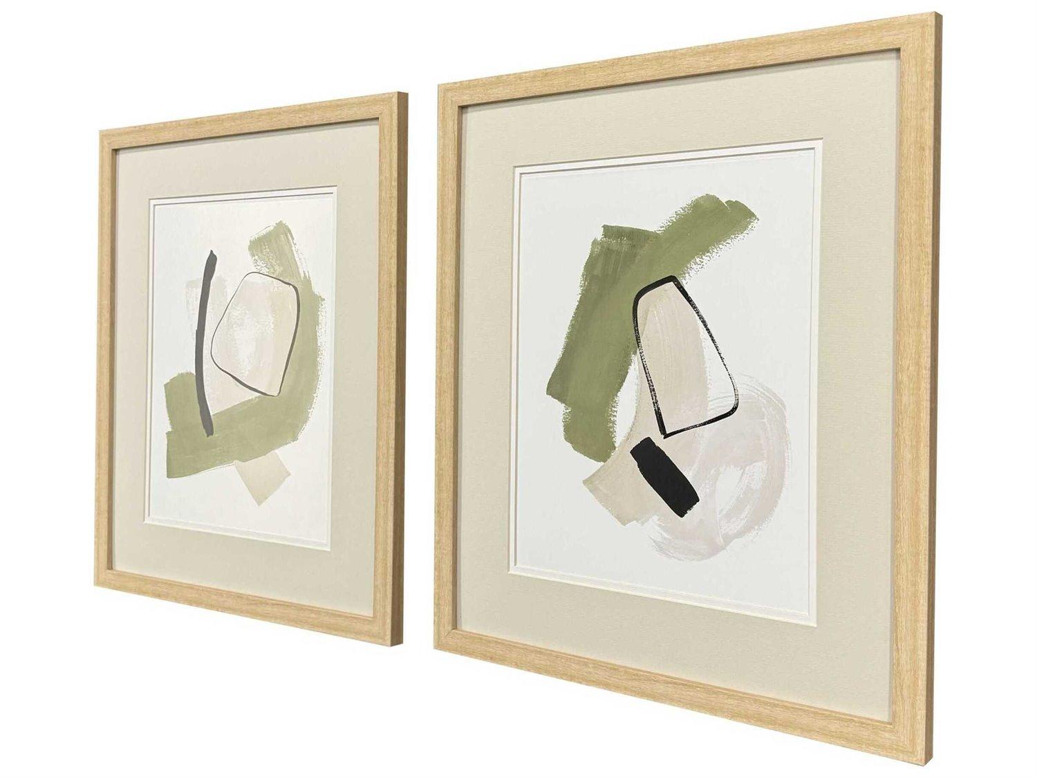 Paragon Abstract Sage Treasures-I Wall Art Set of 2